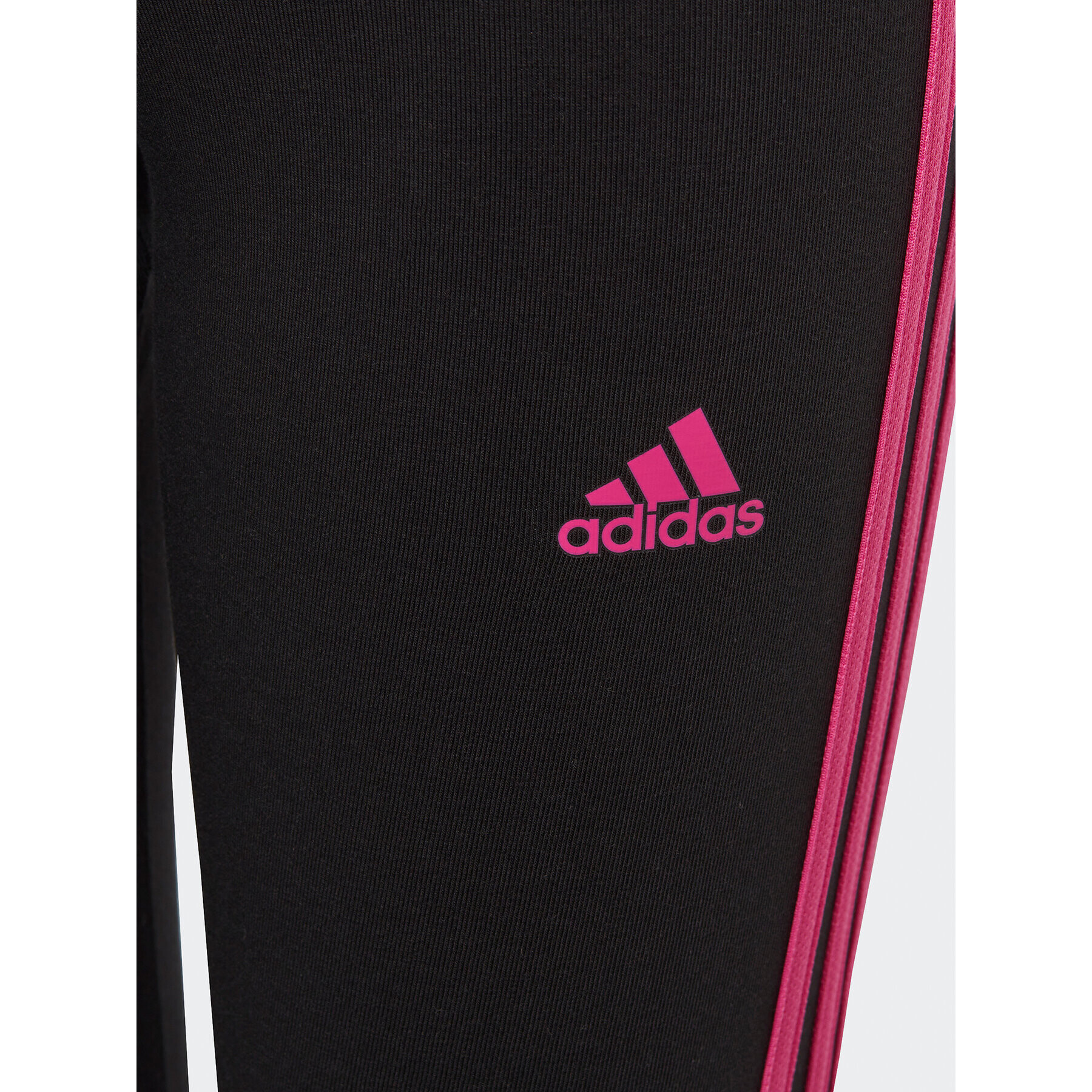 adidas Legíny Essentials 3-Stripes Cotton IC3627 Čierna Tight Fit - Pepit.sk