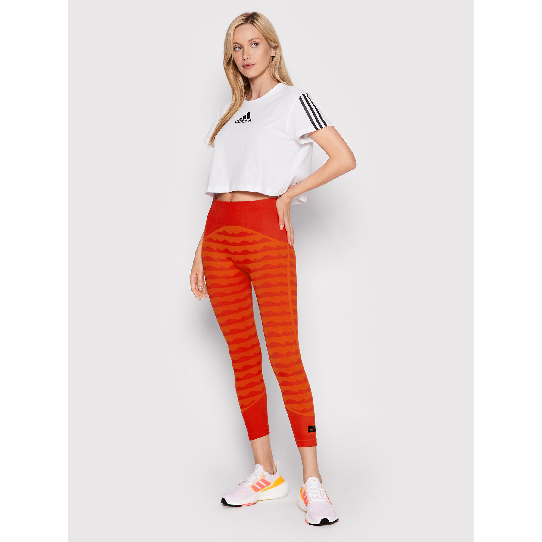 adidas Legíny MARIMEKKO Aeroknit HH7308 Oranžová Slim Fit - Pepit.sk