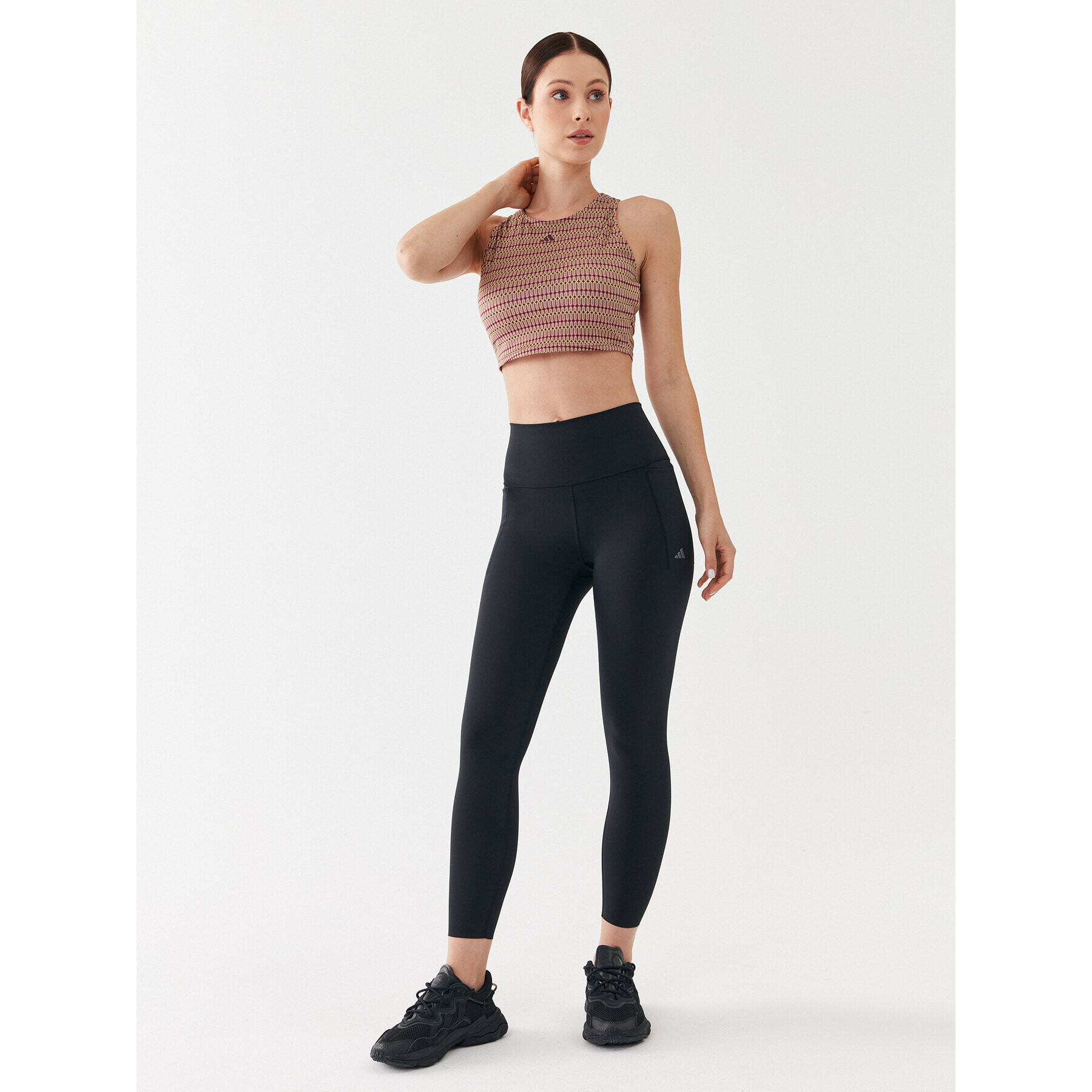 adidas Legíny Optime Training Luxe 7/8 Leggings HS7425 Čierna - Pepit.sk