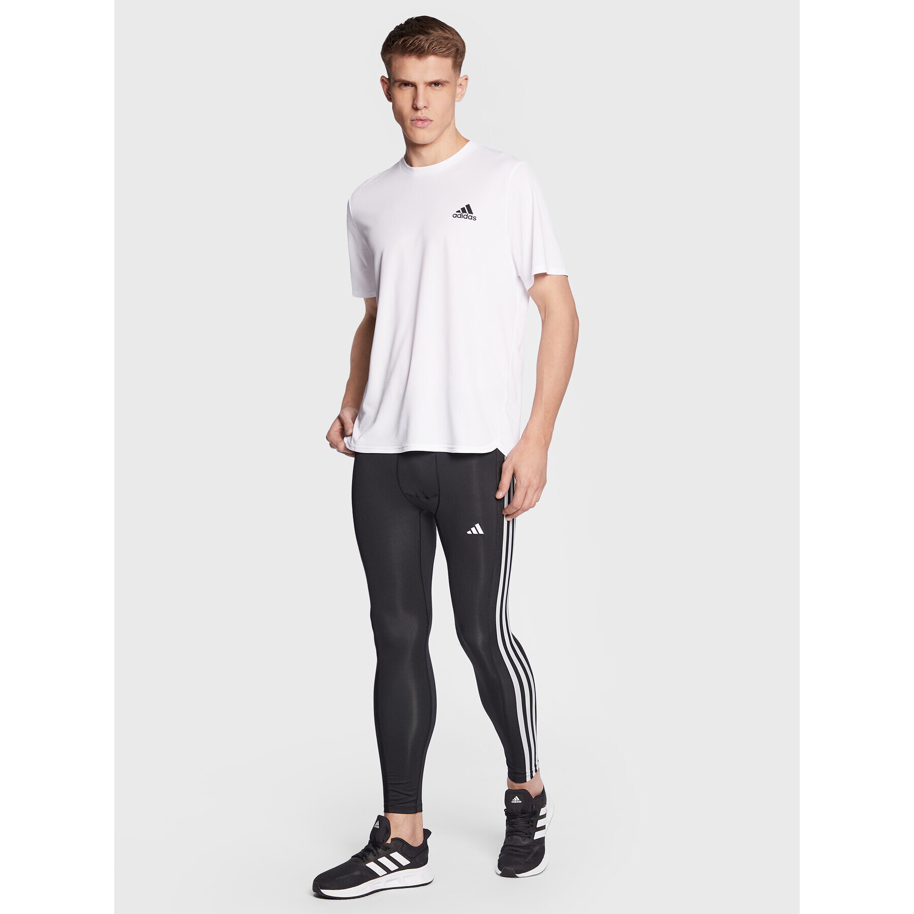 adidas Legíny Techfit 3-Stripes Training HD3530 Čierna Slim Fit - Pepit.sk