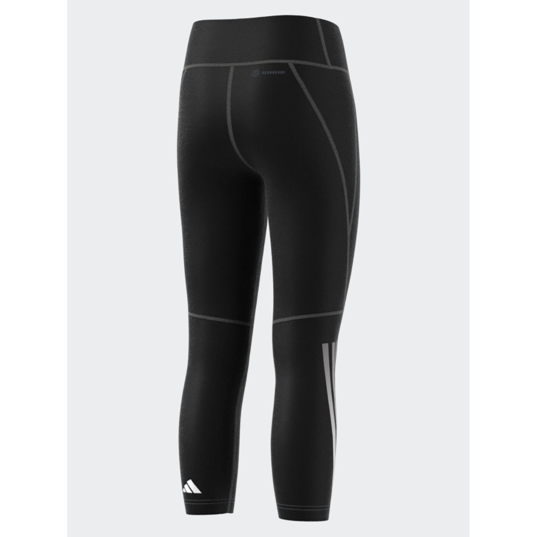 adidas Legíny Training AEROREADY 3-Stripes High-Rise 7/8 Optime Pocket Leggings IJ7121 Čierna - Pepit.sk