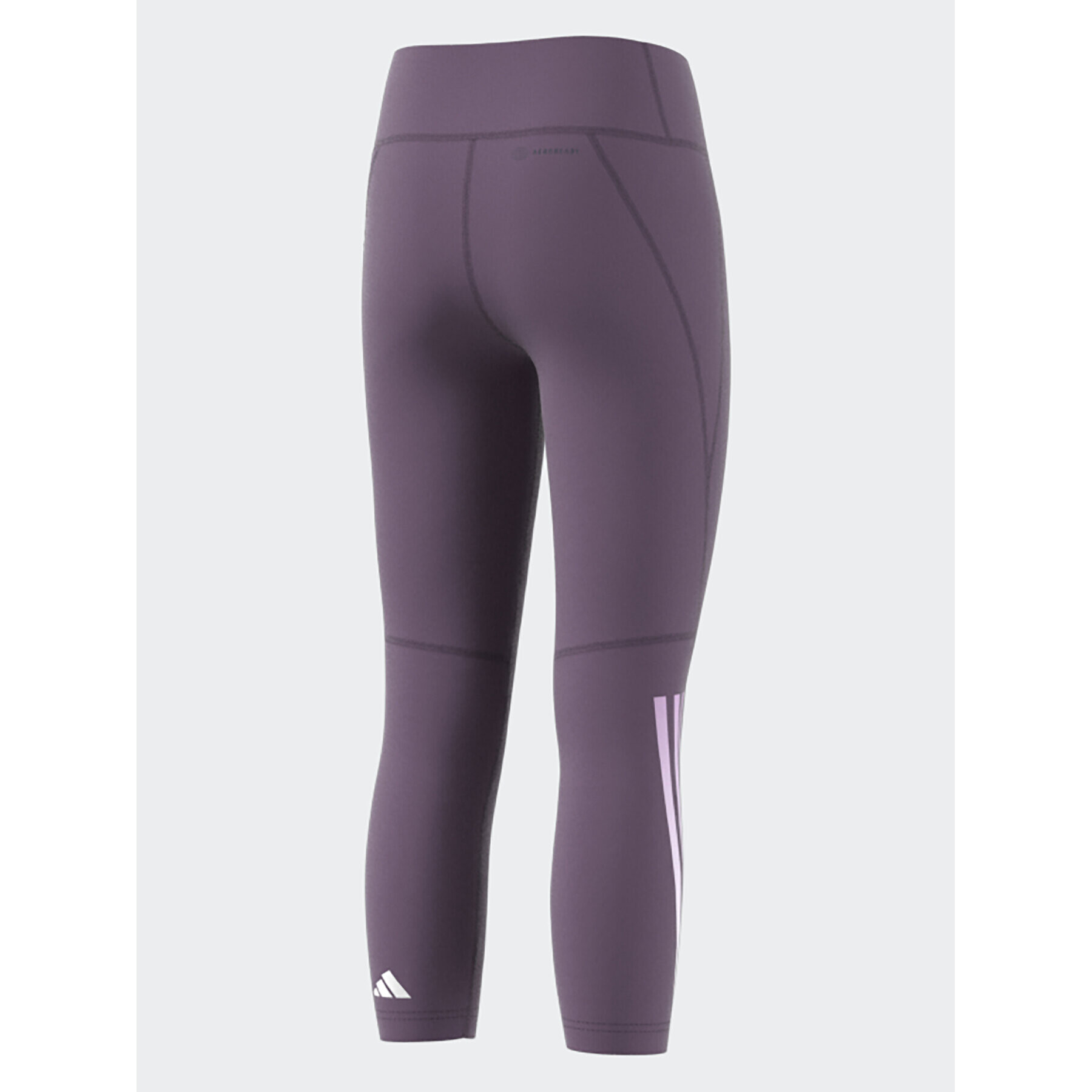 adidas Legíny Training AEROREADY 3-Stripes High-Rise 7/8 Optime Pocket Leggings IJ7122 Fialová - Pepit.sk