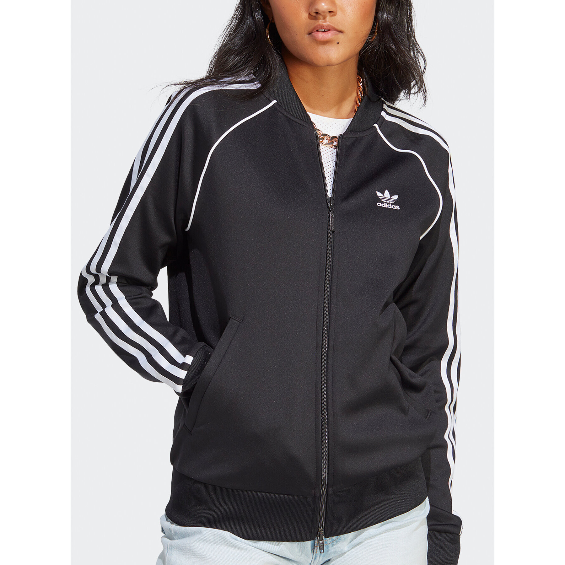 adidas Mikina Adicolor Classics SST Track Top IB5912 Čierna Regular Fit - Pepit.sk