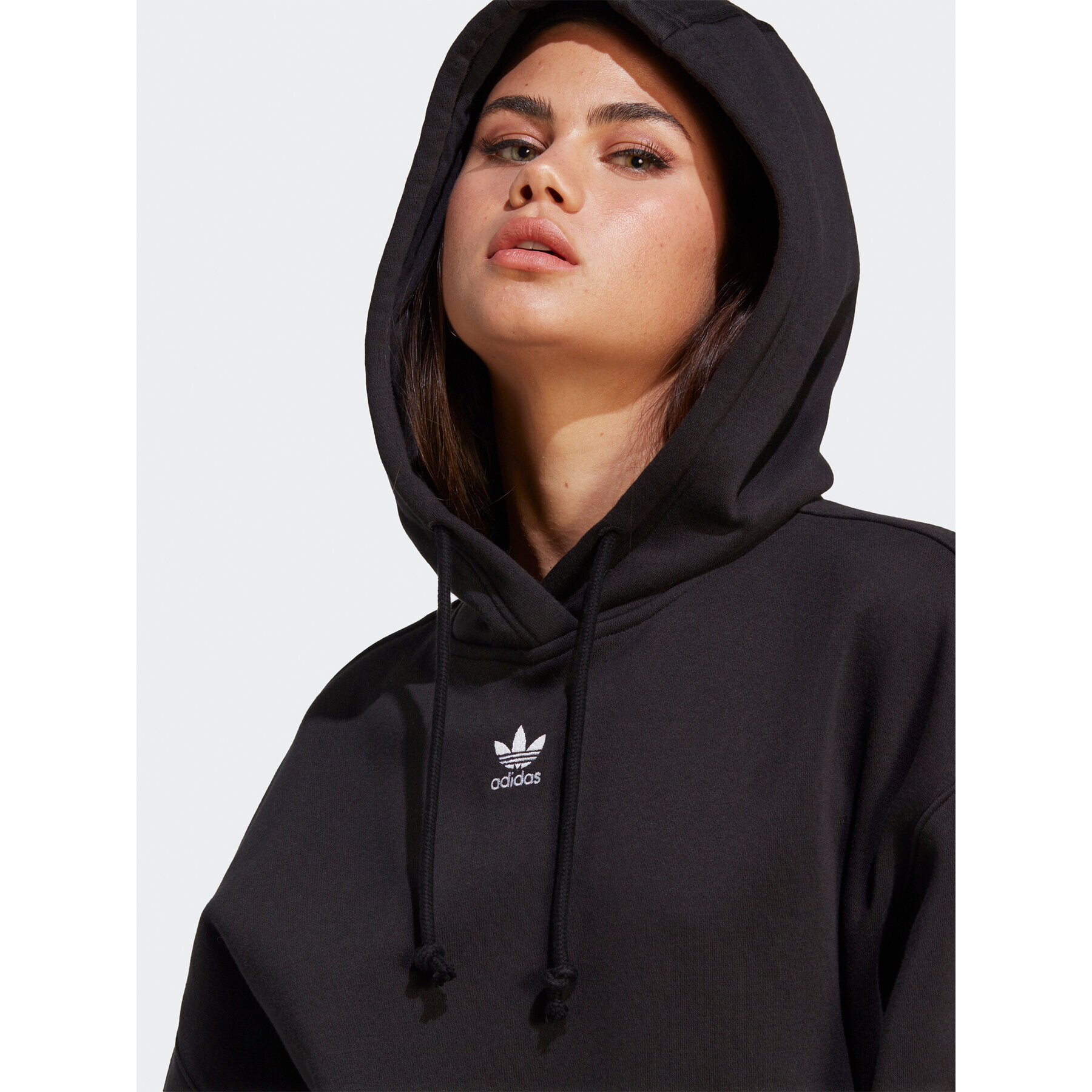 adidas Mikina Adicolor Essentials Boyfriend Hoodie IC8342 Čierna Loose Fit - Pepit.sk