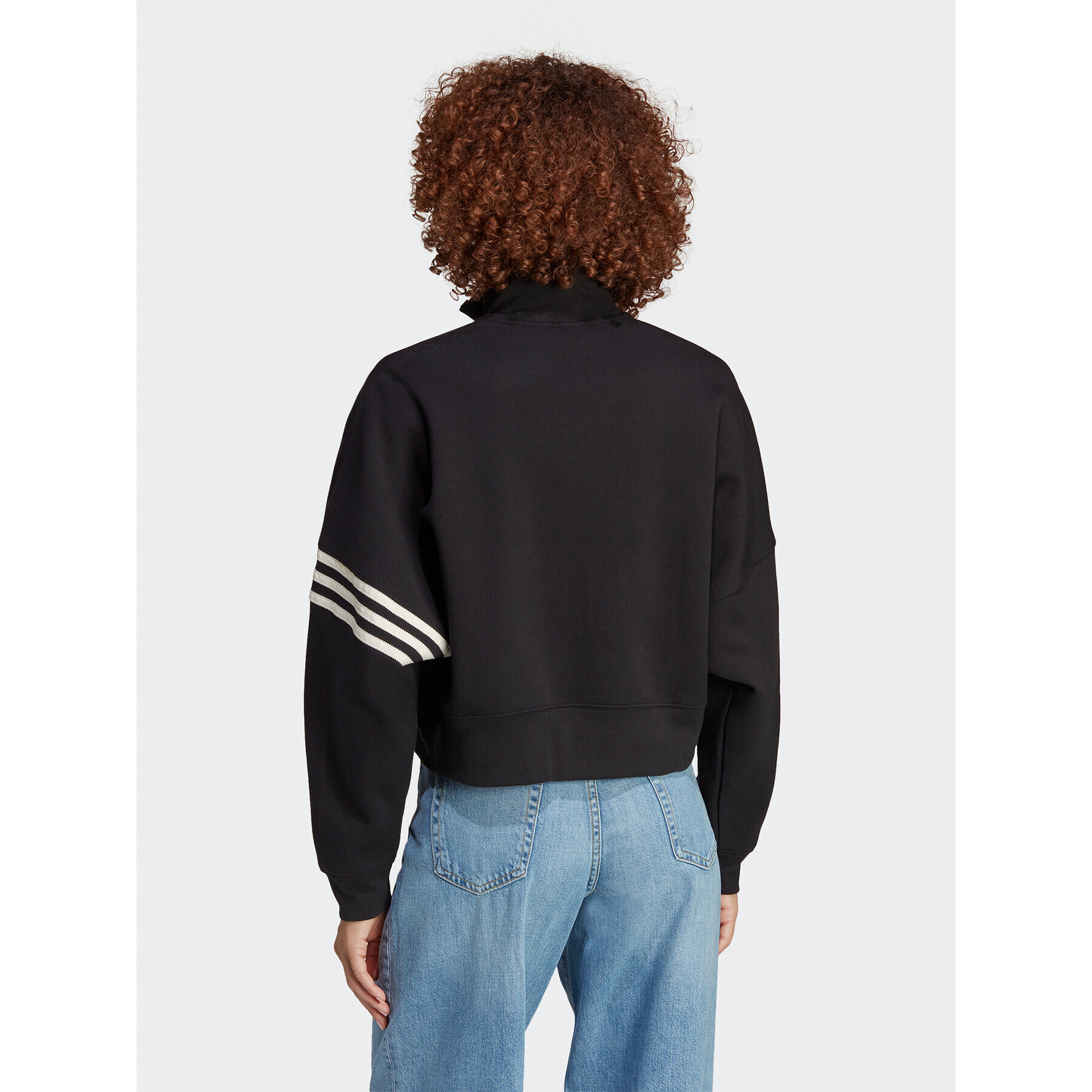 adidas Mikina Adicolor Neuclassics Track Top IB7317 Čierna Loose Fit - Pepit.sk