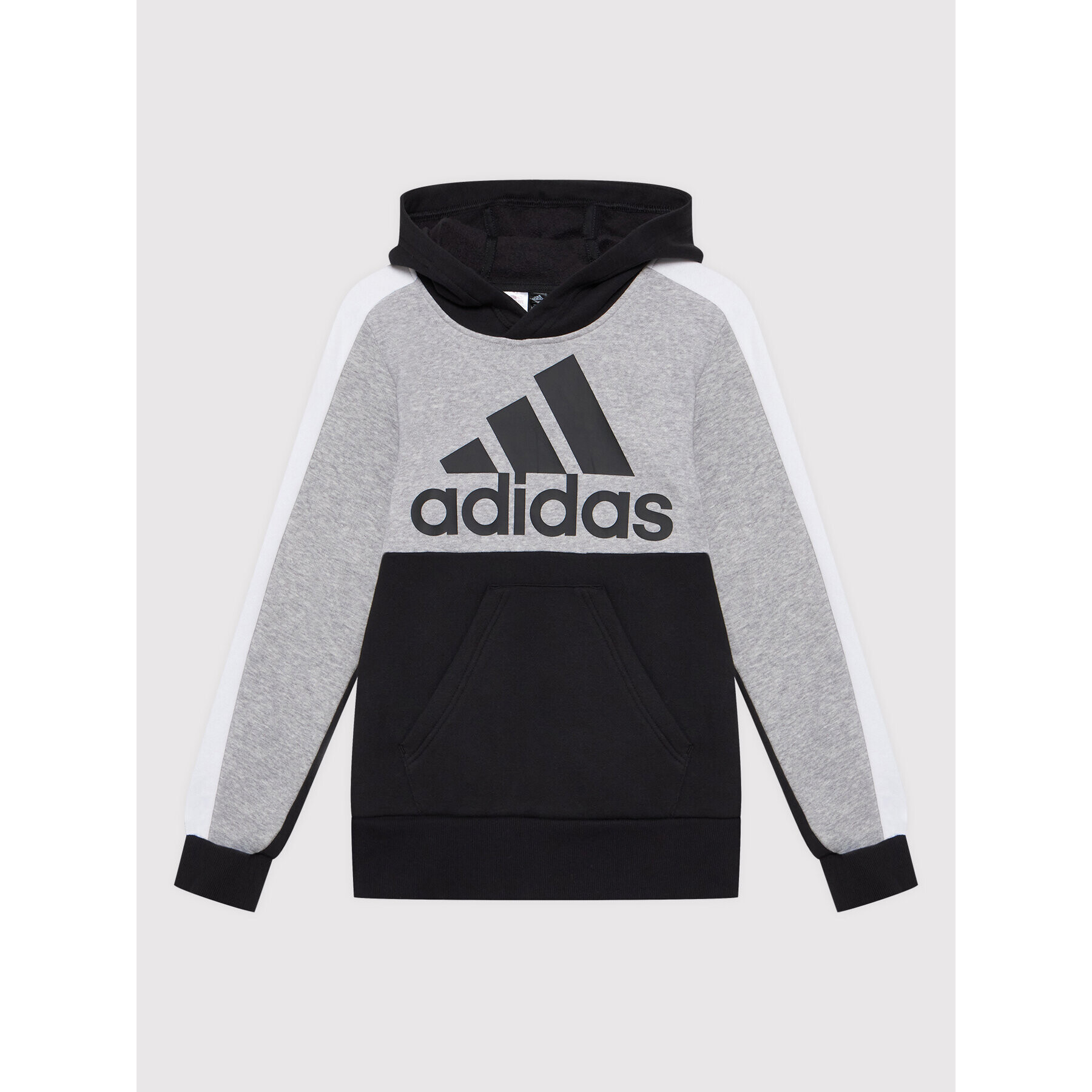 adidas Mikina Colorblock Fleece HC5658 Čierna Regular Fit - Pepit.sk