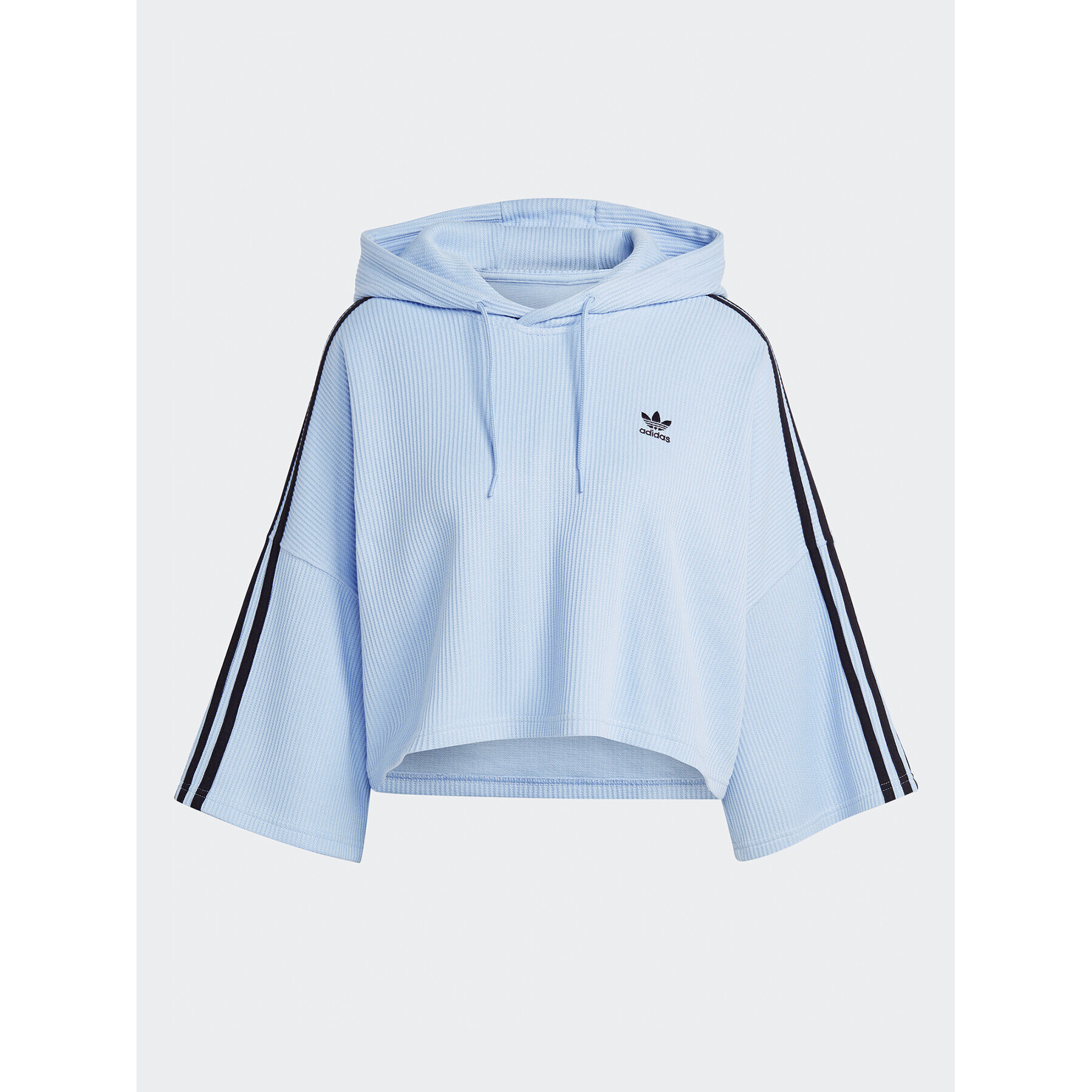 adidas Mikina Crop Hoodie IC5460 Modrá - Pepit.sk