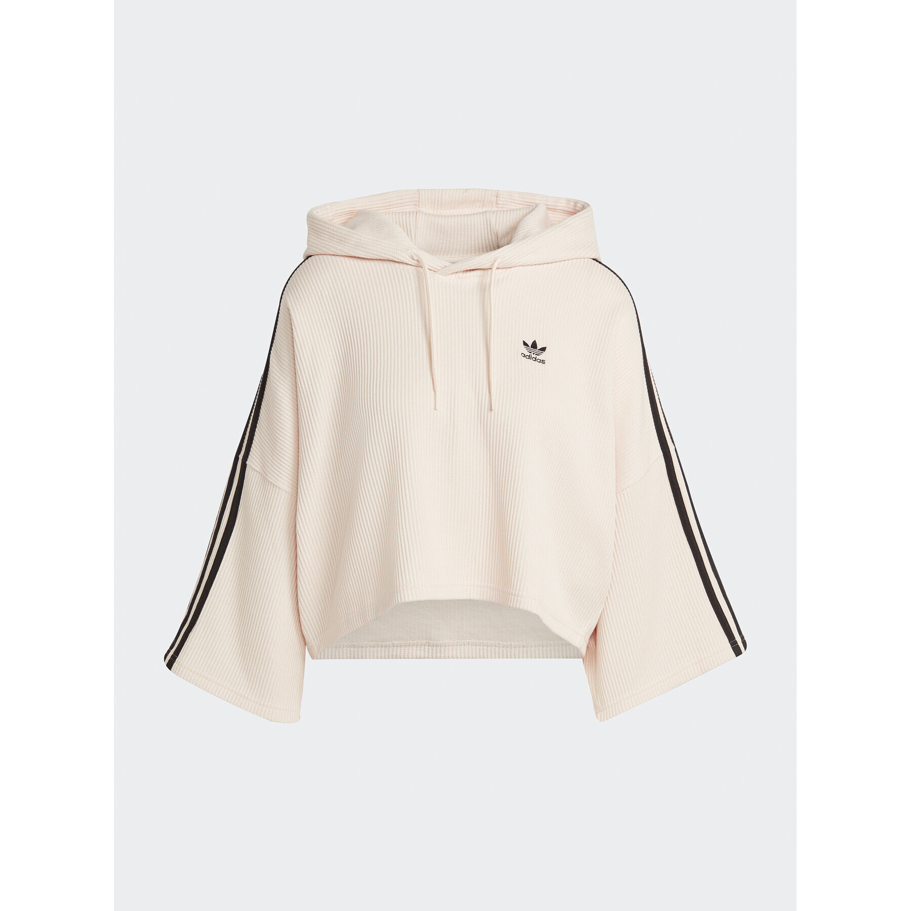 adidas Mikina Crop Hoodie IC5461 Béžová - Pepit.sk