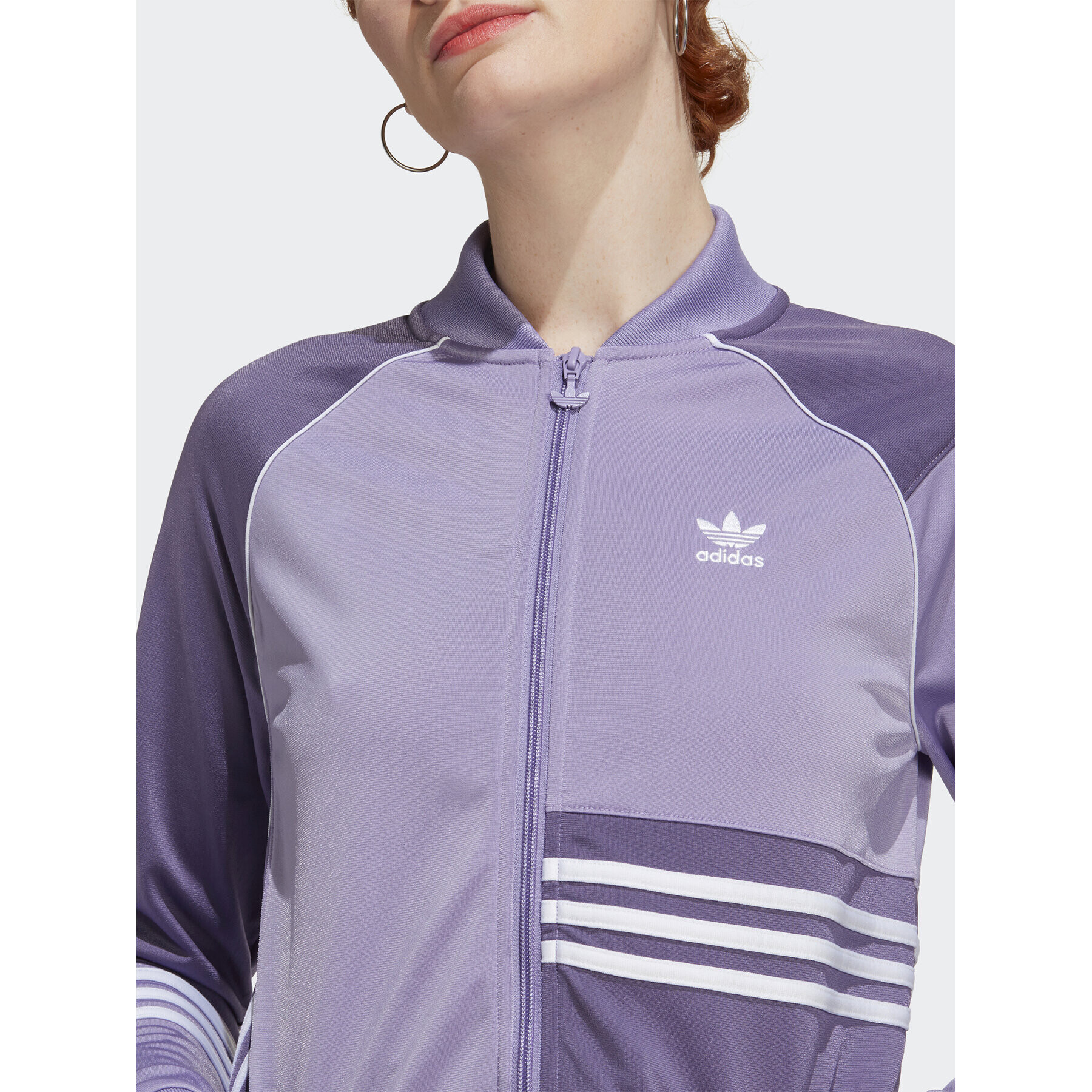 adidas Mikina Crop Track Top IC2375 Fialová - Pepit.sk