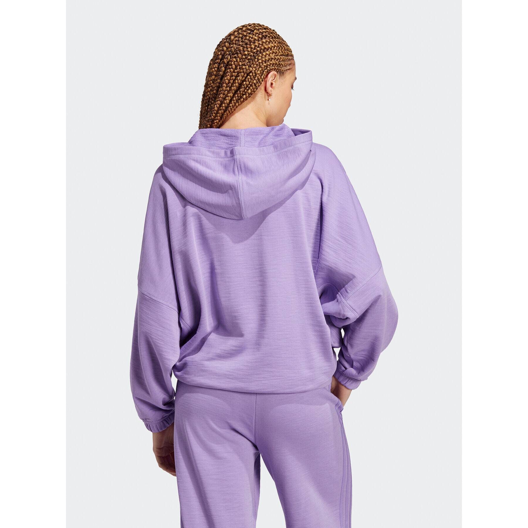 adidas Mikina Dance Oversized Versatile Hoodie IC6694 Fialová Loose Fit - Pepit.sk