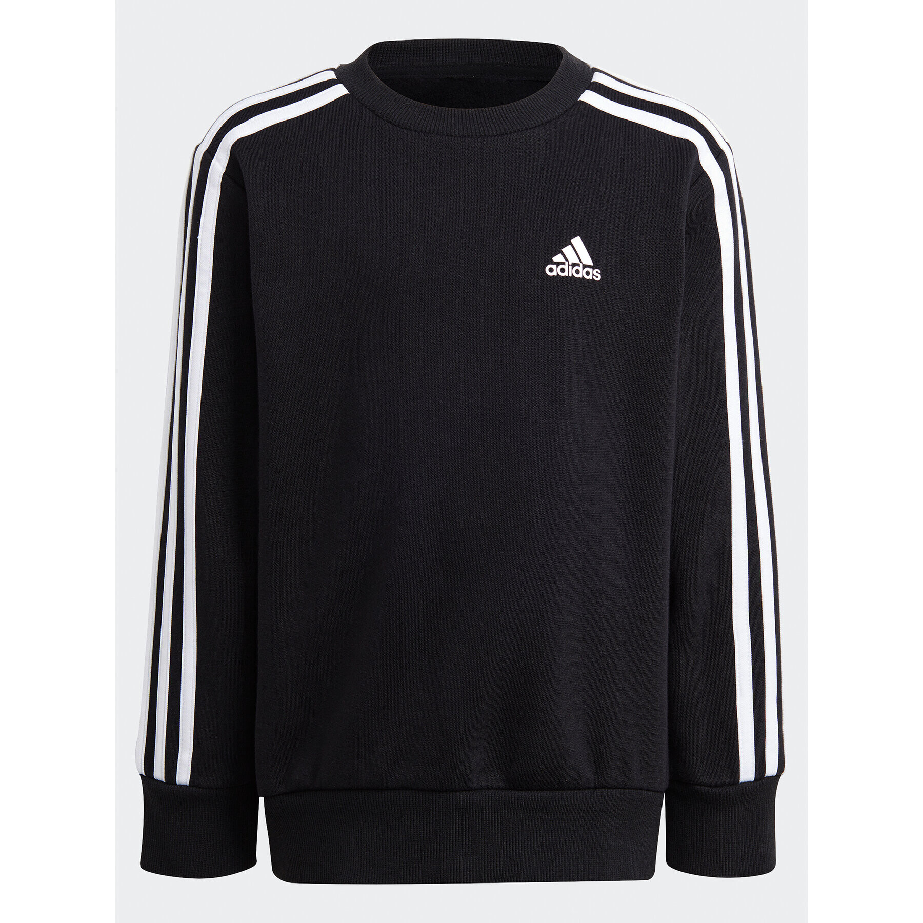 adidas Mikina Essentials 3-Stripes Crewneck Sweatshirt IC9134 Čierna Regular Fit - Pepit.sk