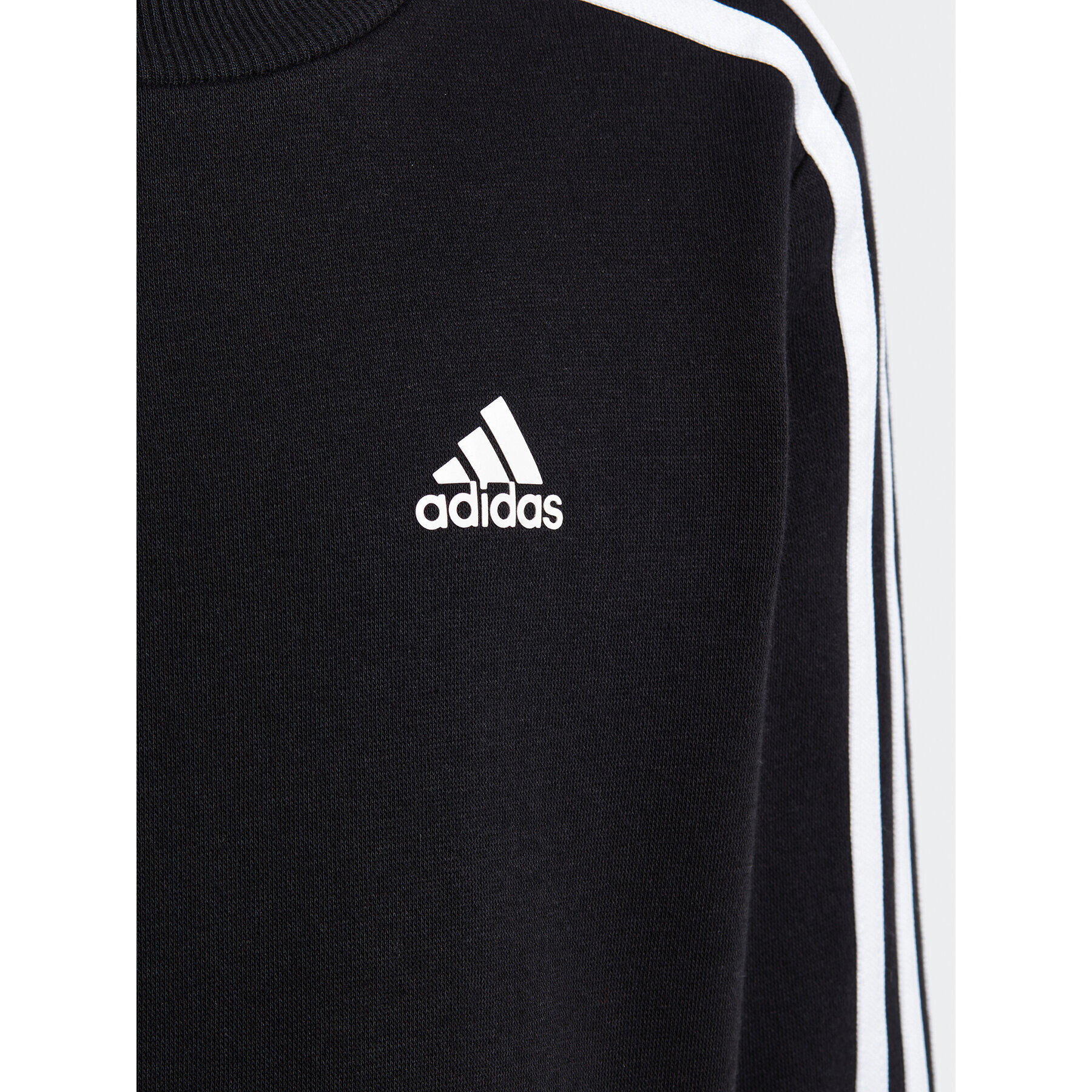 adidas Mikina Essentials 3-Stripes Crewneck Sweatshirt IC9134 Čierna Regular Fit - Pepit.sk