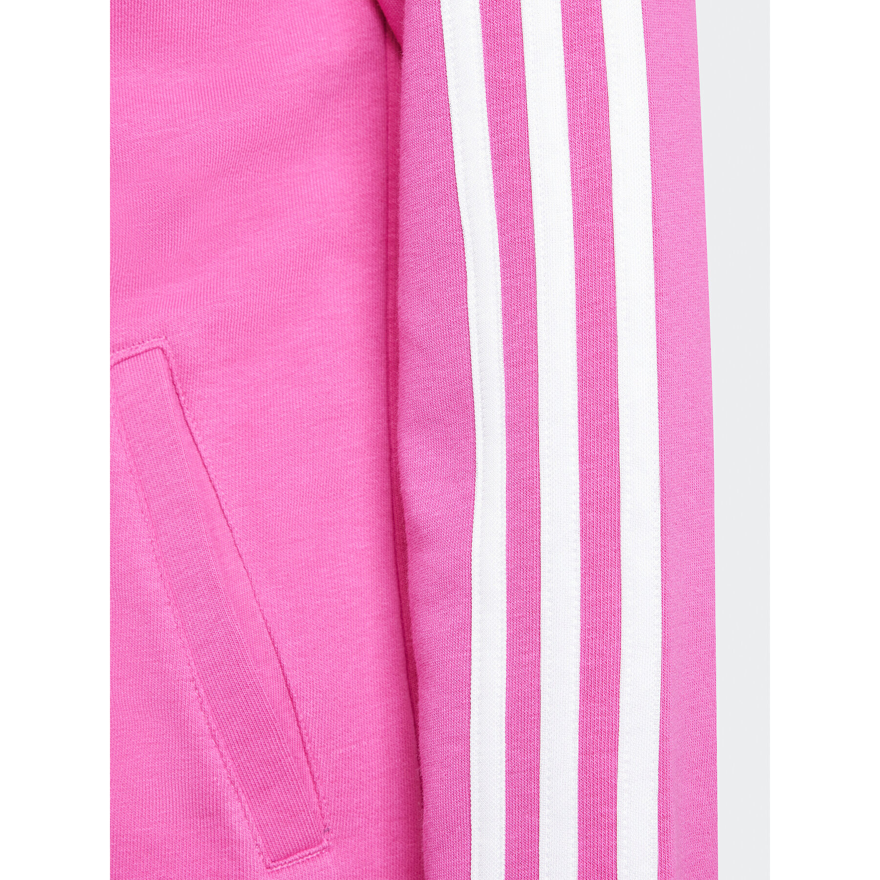 adidas Mikina Essentials 3-Stripes IJ6224 Ružová Slim Fit - Pepit.sk