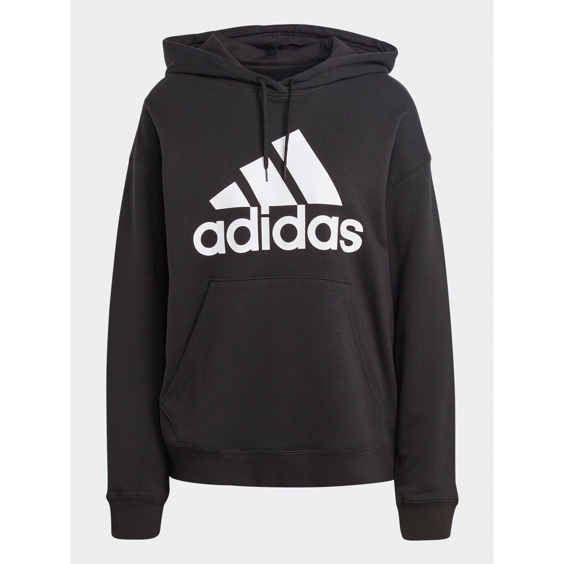 adidas Mikina Essentials Big Logo Oversized French Terry Hoodie HR4934 Čierna Loose Fit - Pepit.sk