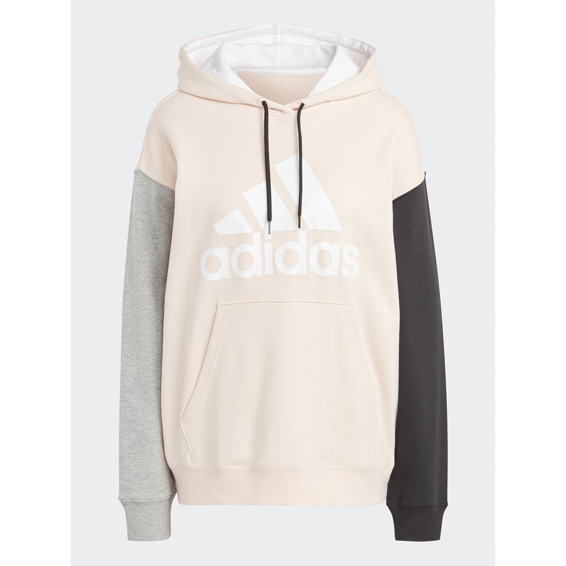 adidas Mikina Essentials Big Logo Oversized French Terry Hoodie IC9868 Ružová Loose Fit - Pepit.sk