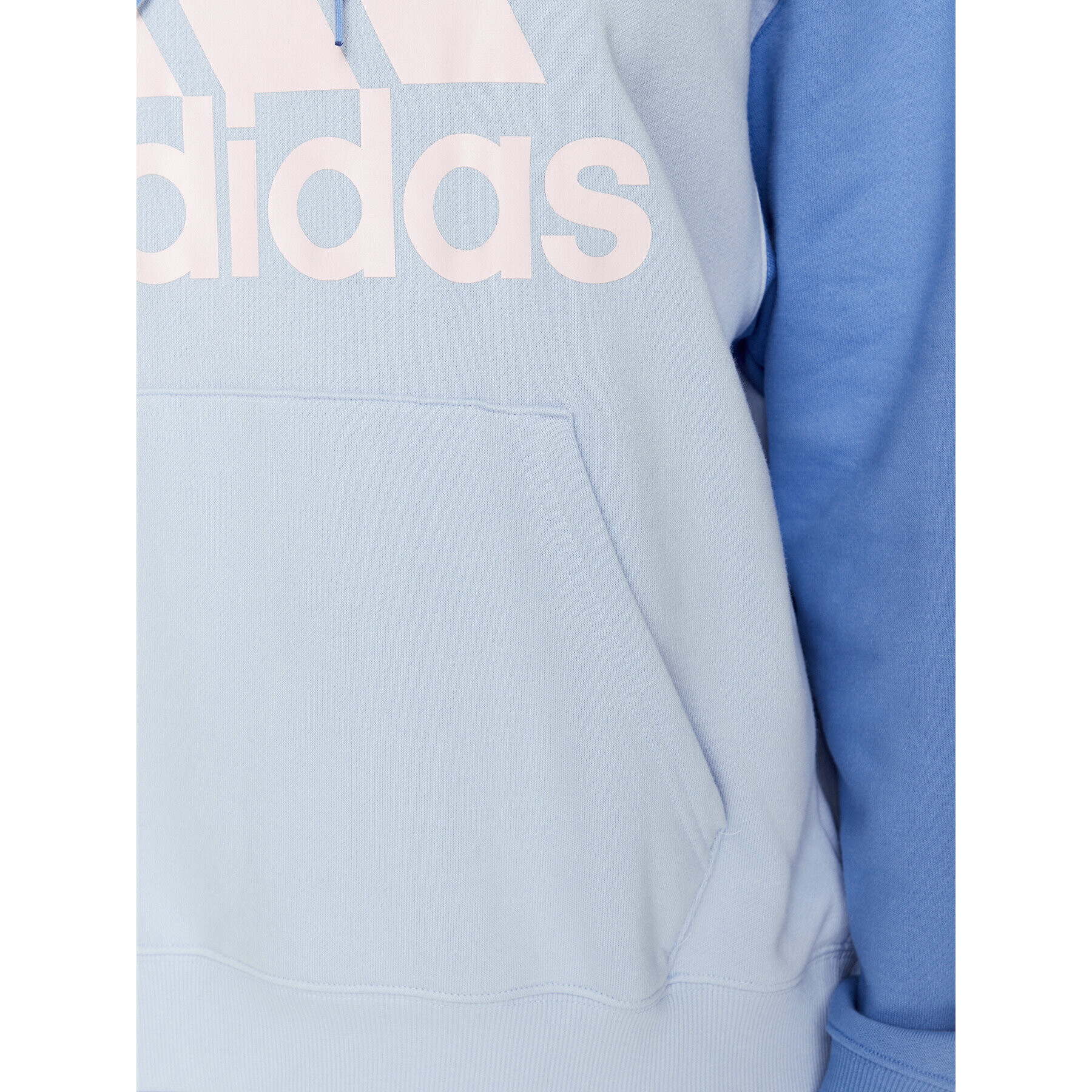 adidas Mikina Essentials Big Logo Oversized French Terry Hoodie IC9870 Modrá Loose Fit - Pepit.sk