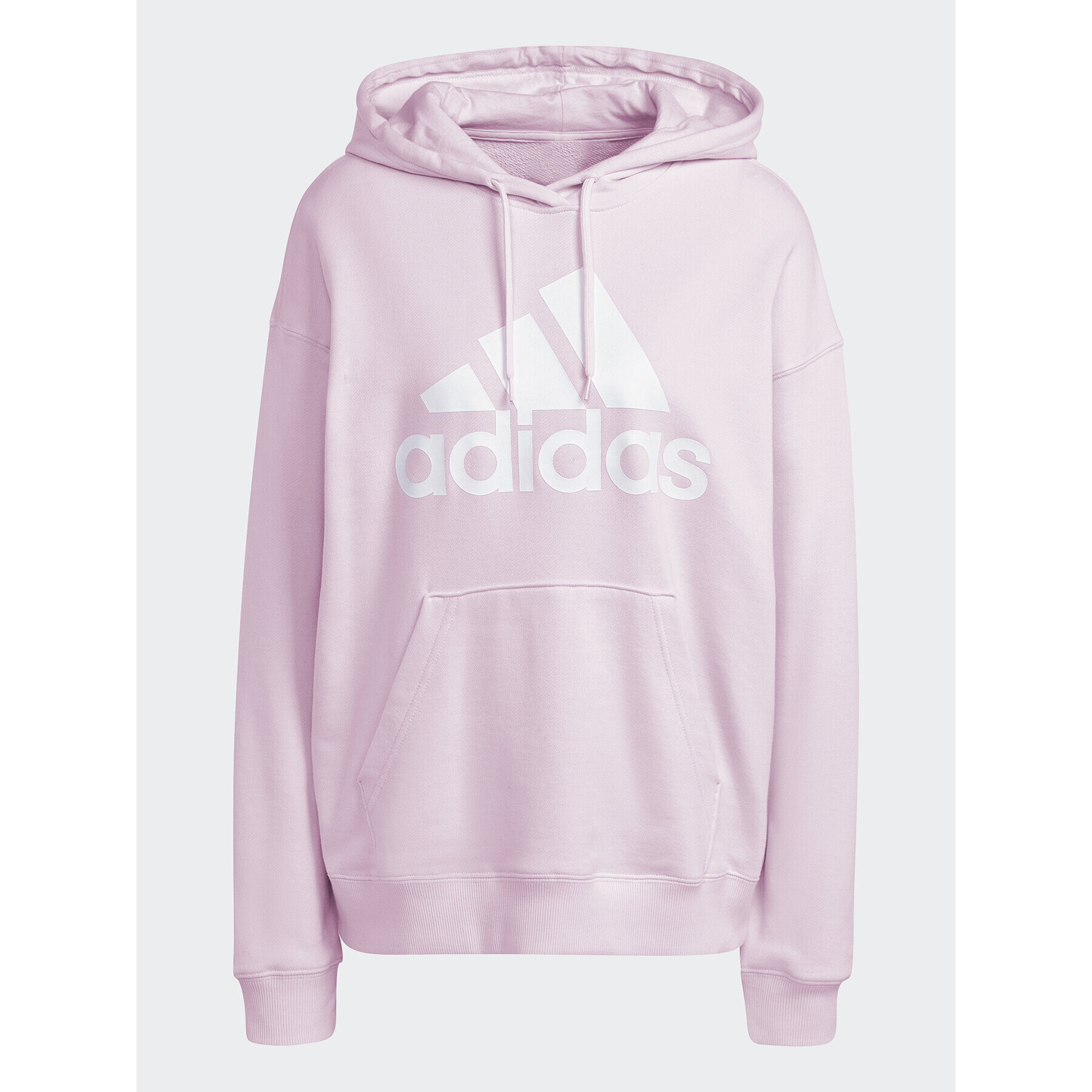 adidas Mikina Essentials Big Logo Oversized French Terry Hoodie IL3319 Ružová Loose Fit - Pepit.sk