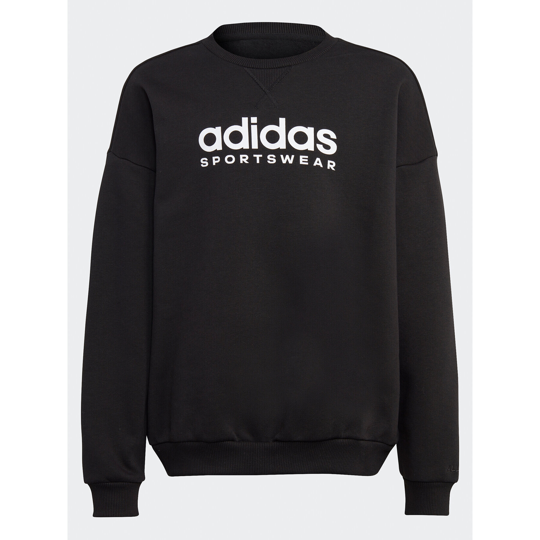 adidas Mikina Fleece IB3232 Čierna Loose Fit - Pepit.sk