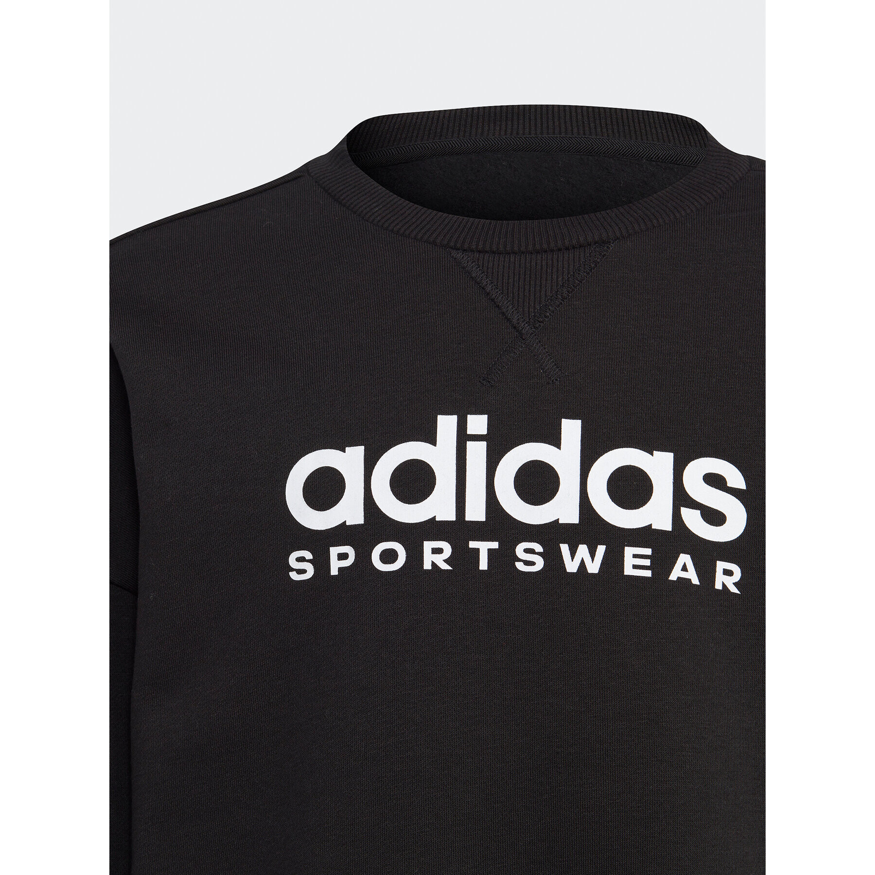 adidas Mikina Fleece IB3232 Čierna Loose Fit - Pepit.sk