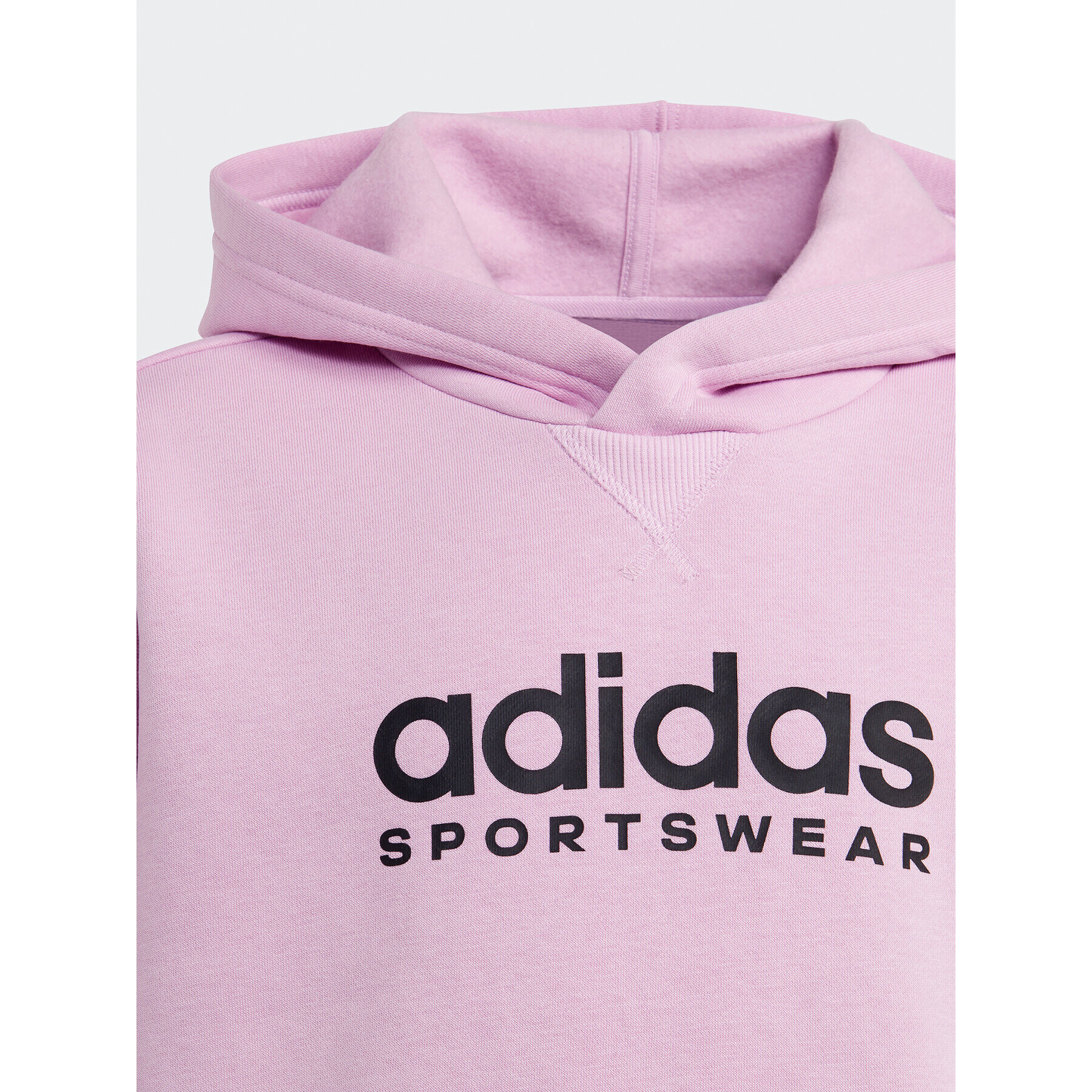 adidas Mikina Fleece IJ5954 Ružová Loose Fit - Pepit.sk