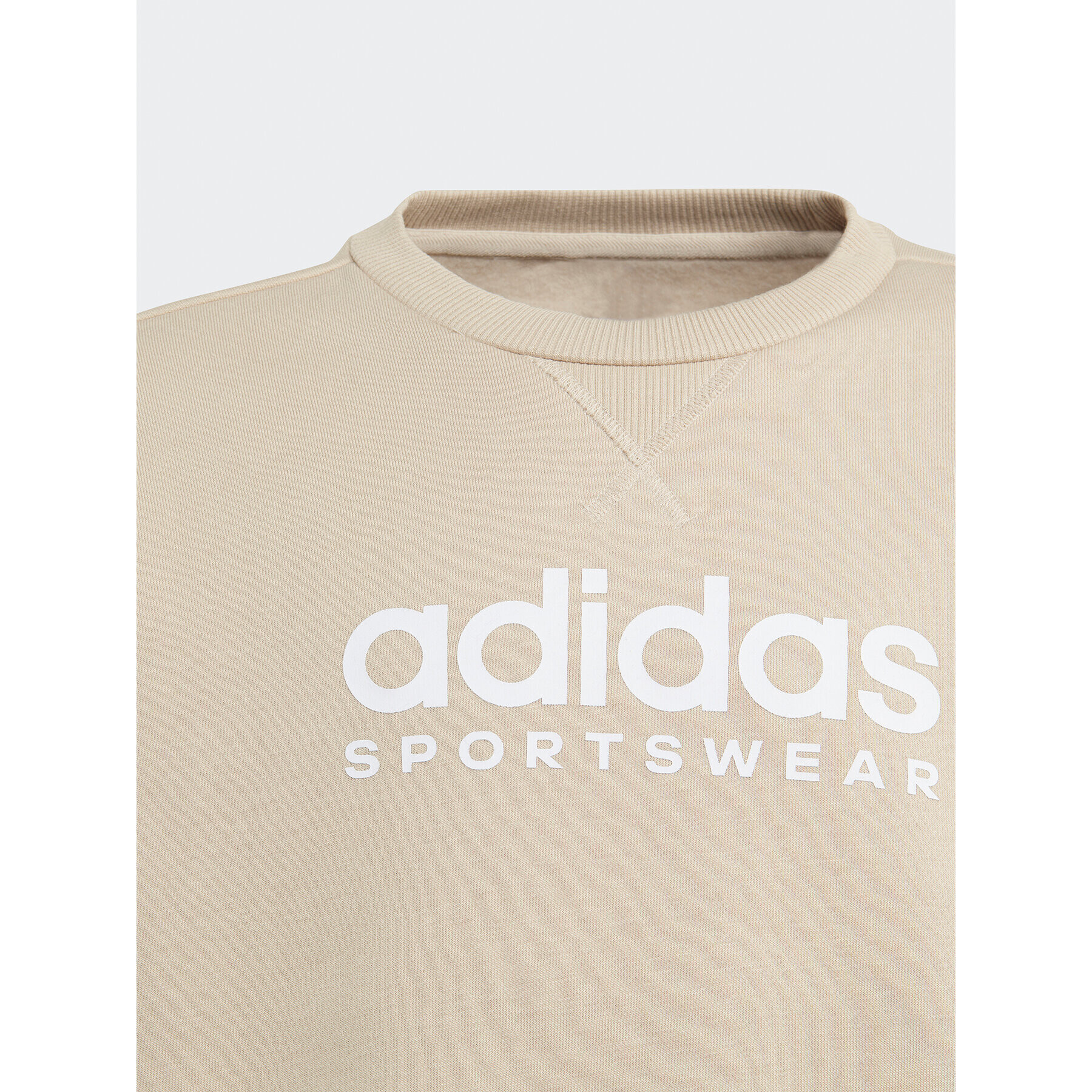 adidas Mikina Fleece IL4926 Béžová Loose Fit - Pepit.sk