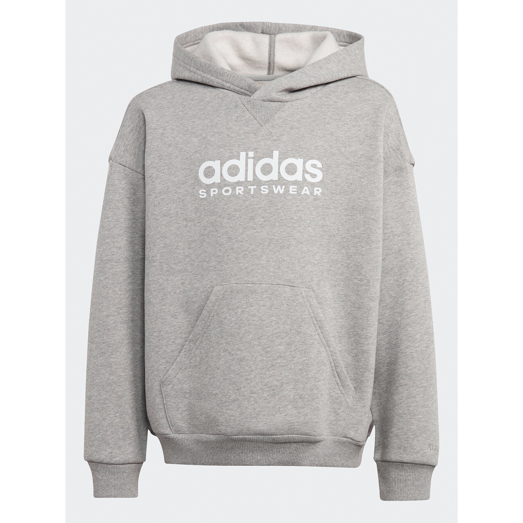 adidas Mikina Fleece IL4933 Sivá Loose Fit - Pepit.sk