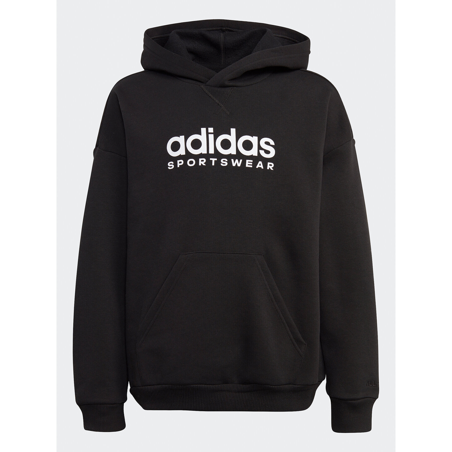 adidas Mikina Fleece IL4935 Čierna Loose Fit - Pepit.sk