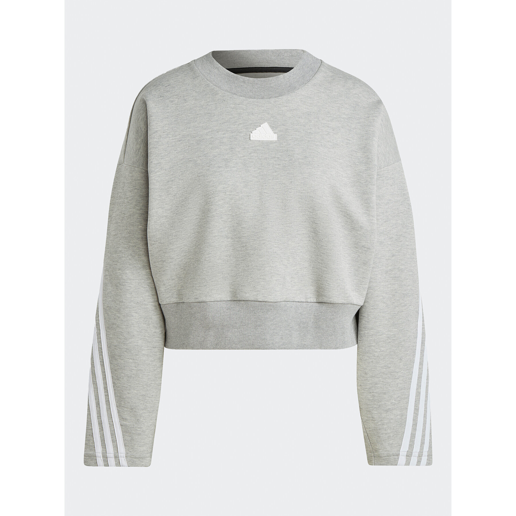 adidas Mikina Future Icons 3-Stripes Sweatshirt IB8496 Sivá Loose Fit - Pepit.sk