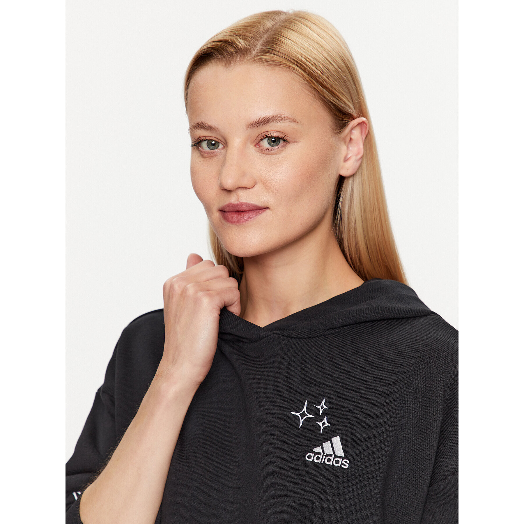 adidas Mikina IJ8774 Čierna Loose Fit - Pepit.sk