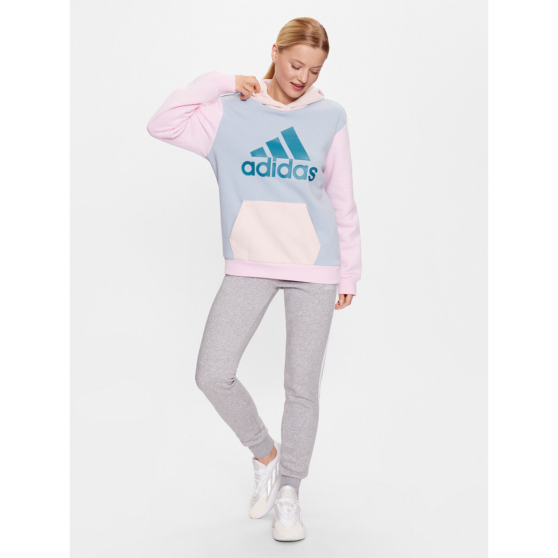 adidas Mikina IM0267 Modrá Loose Fit - Pepit.sk