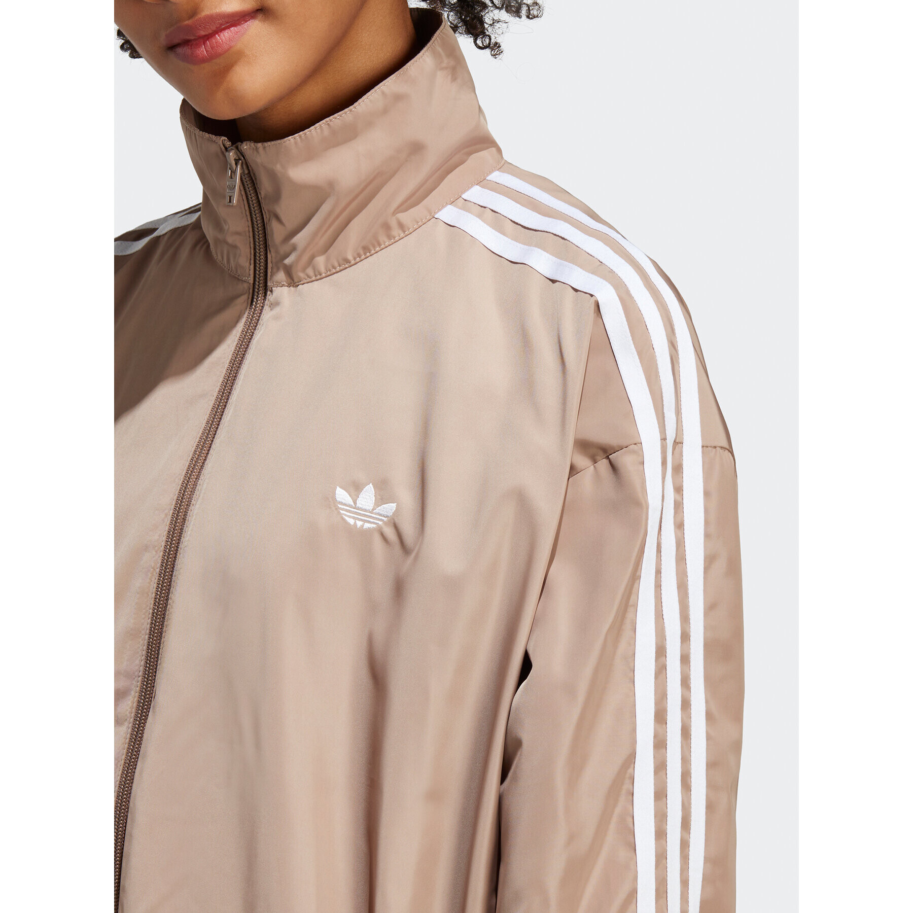 adidas Mikina Oversized Track Top IP7143 Hnedá Loose Fit - Pepit.sk