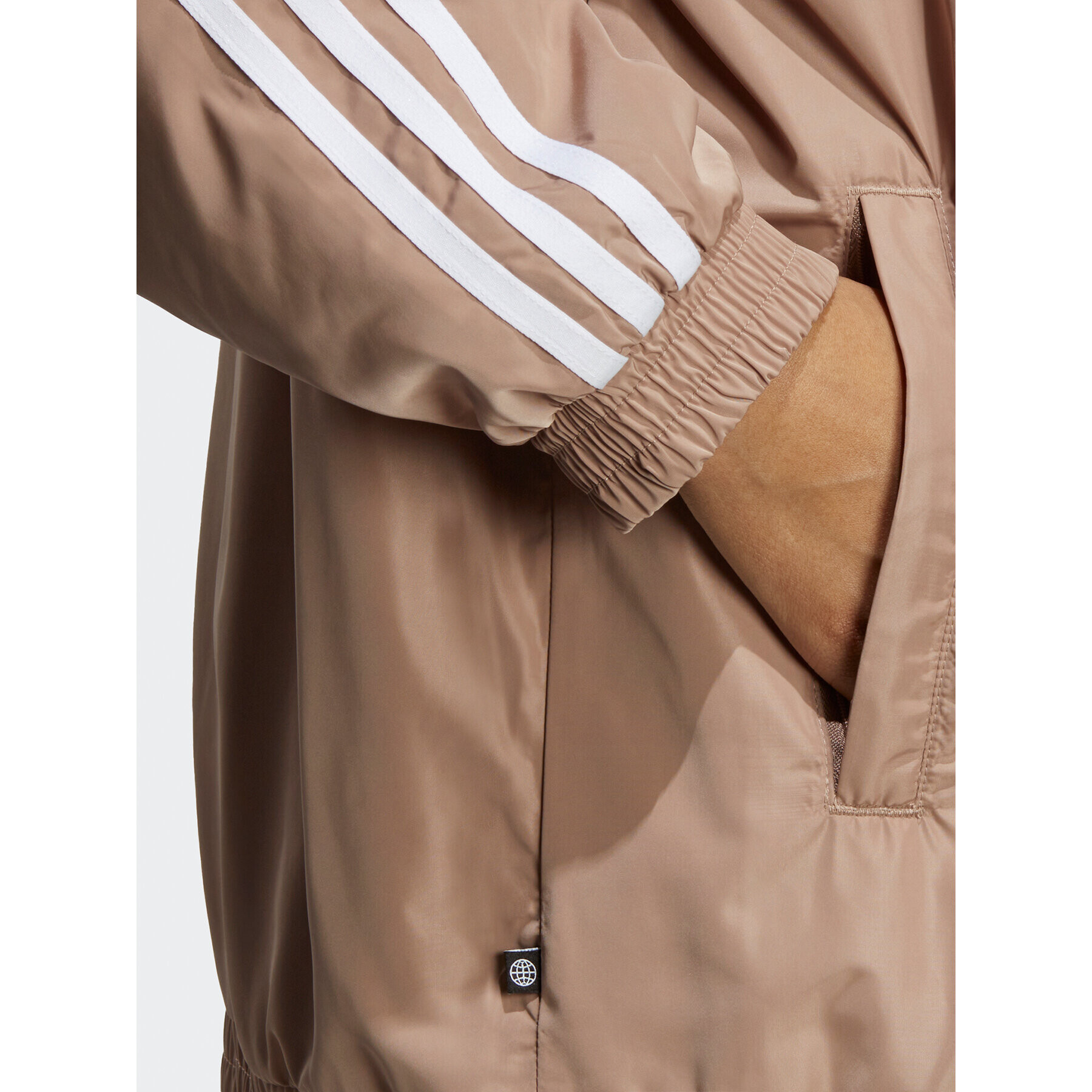 adidas Mikina Oversized Track Top IP7143 Hnedá Loose Fit - Pepit.sk