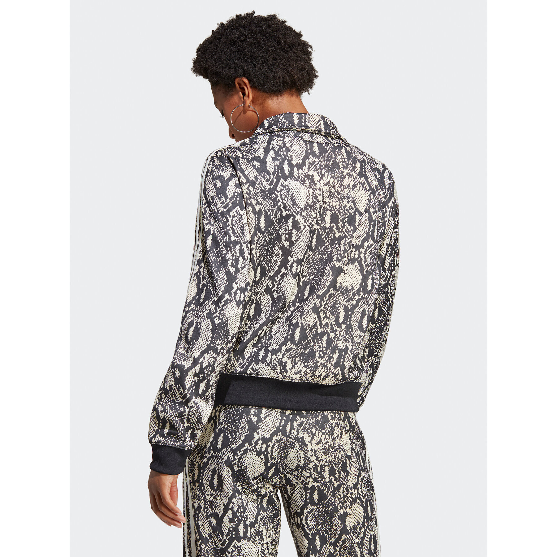 adidas Mikina Python Allover Print Track Top IC6082 Čierna Regular Fit - Pepit.sk