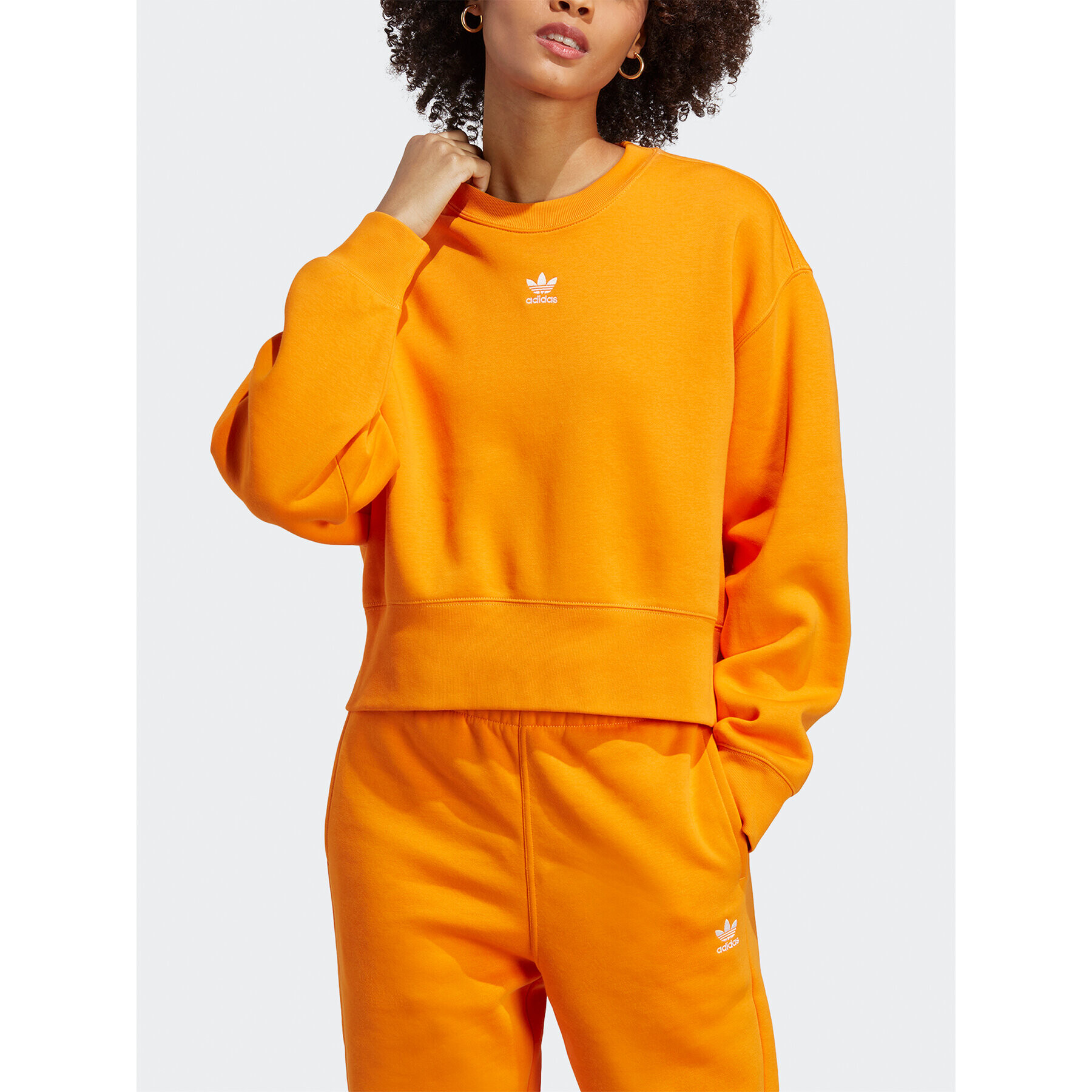 adidas Mikina Sweatshirt IK7697 Oranžová - Pepit.sk