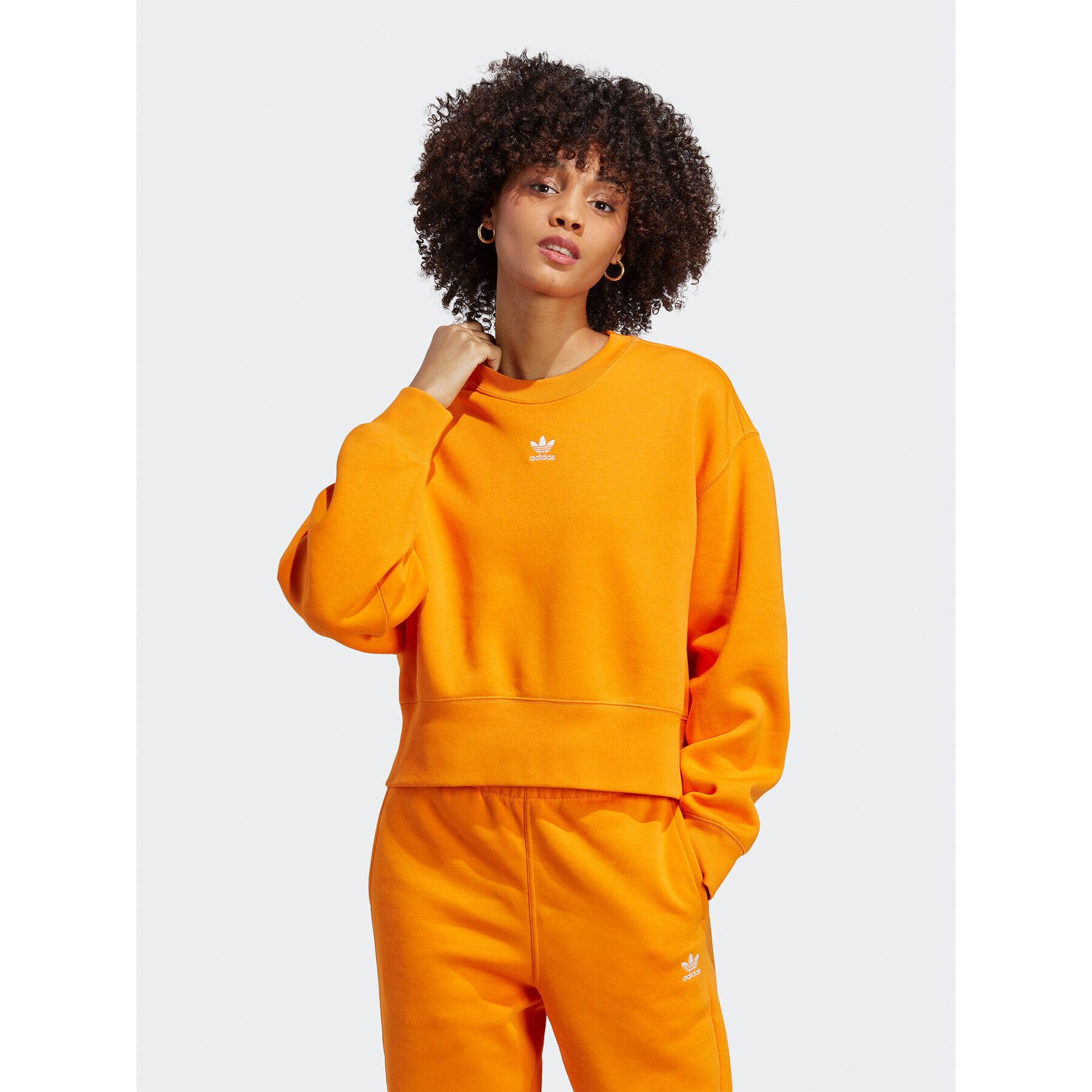 adidas Mikina Sweatshirt IK7697 Oranžová - Pepit.sk