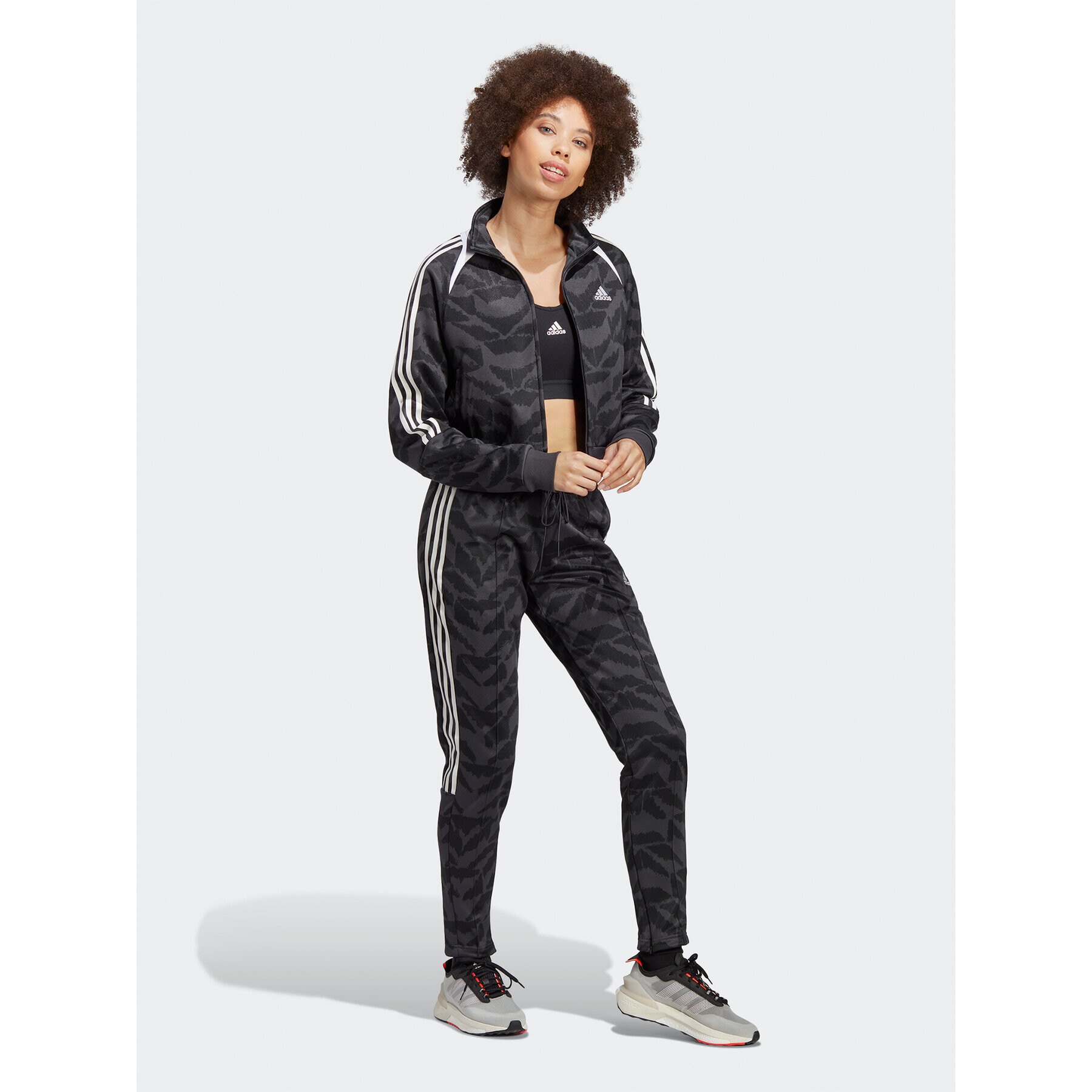 adidas Mikina Tiro Suit Up Lifestyle Track Top IC6649 Sivá Loose Fit - Pepit.sk