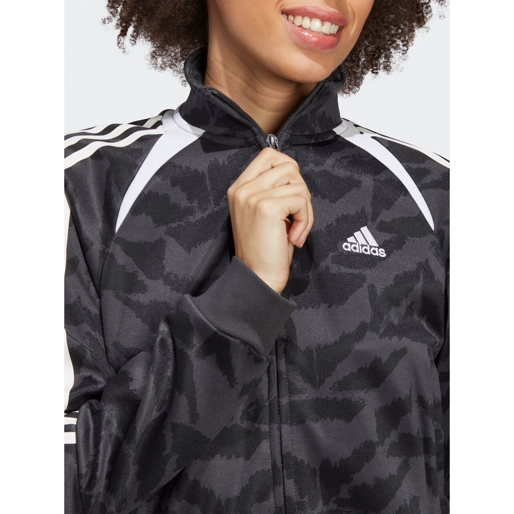 adidas Mikina Tiro Suit Up Lifestyle Track Top IC6649 Sivá Loose Fit - Pepit.sk