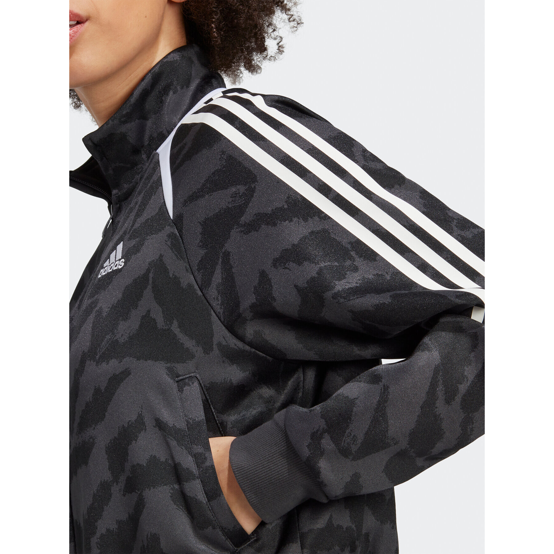 adidas Mikina Tiro Suit Up Lifestyle Track Top IC6649 Sivá Loose Fit - Pepit.sk