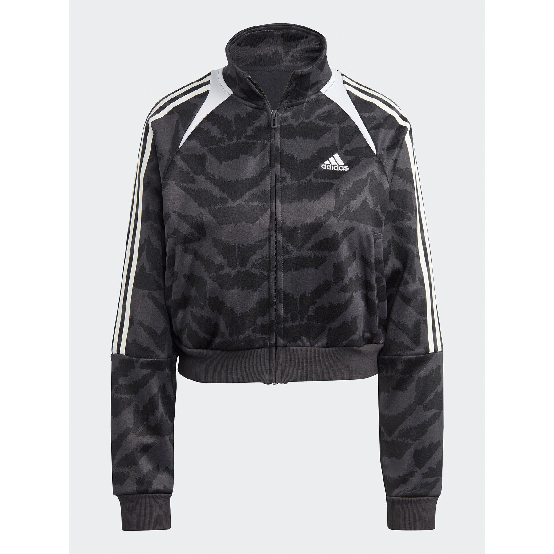 adidas Mikina Tiro Suit Up Lifestyle Track Top IC6649 Sivá Loose Fit - Pepit.sk