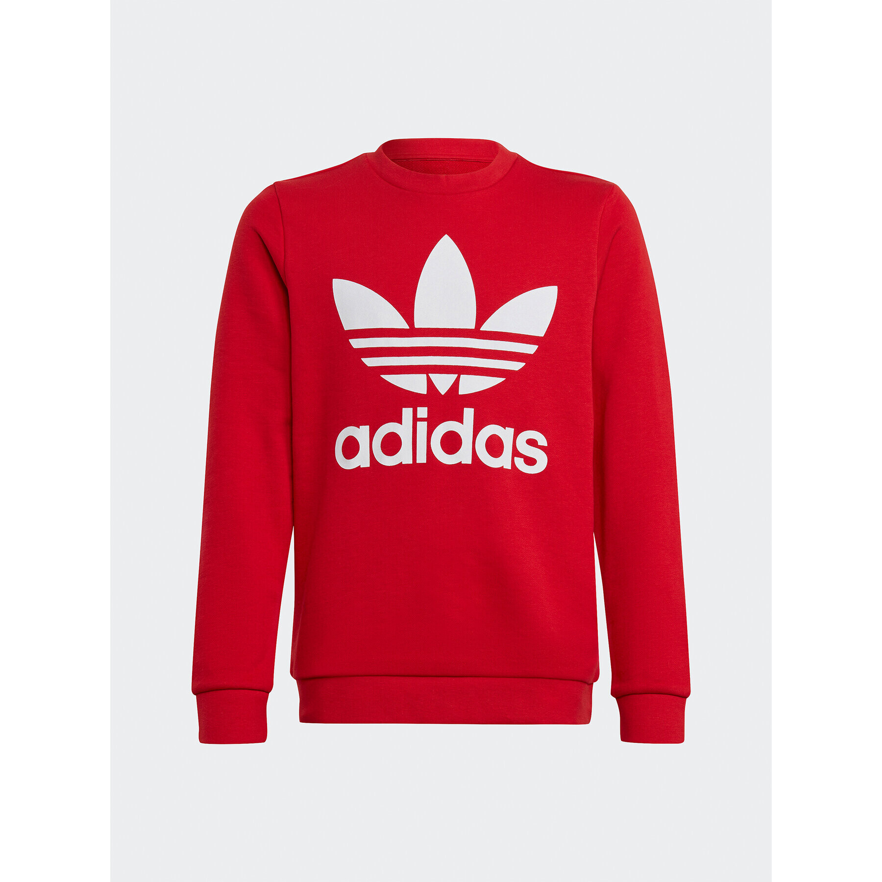 adidas Mikina Trefoil Crew Sweatshirt IB9974 Červená Regular Fit - Pepit.sk