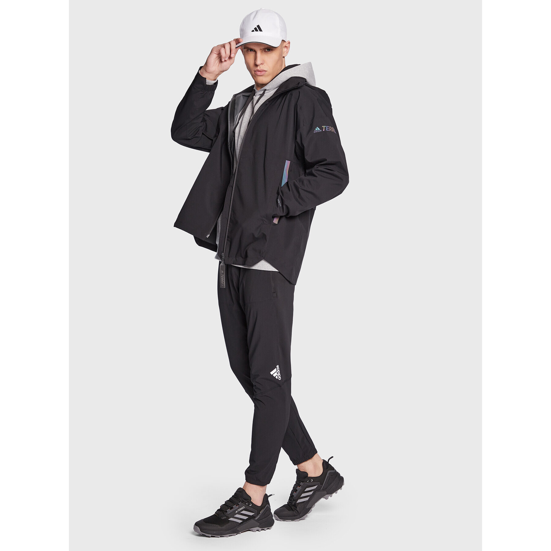 adidas Nepremokavá bunda Terrex Ct Myshelter H65700 Čierna Regular Fit - Pepit.sk