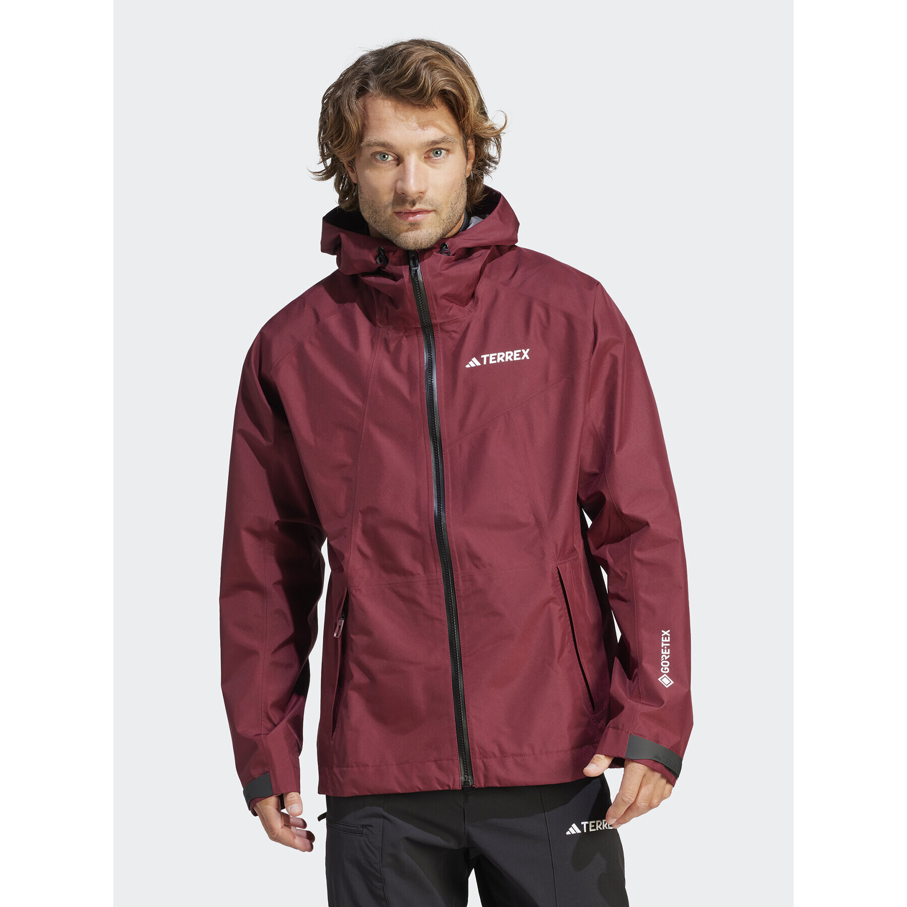 adidas Outdoorová bunda Terrex Xperior GORE-TEX Paclite Rain IB4259 Červená Regular Fit - Pepit.sk