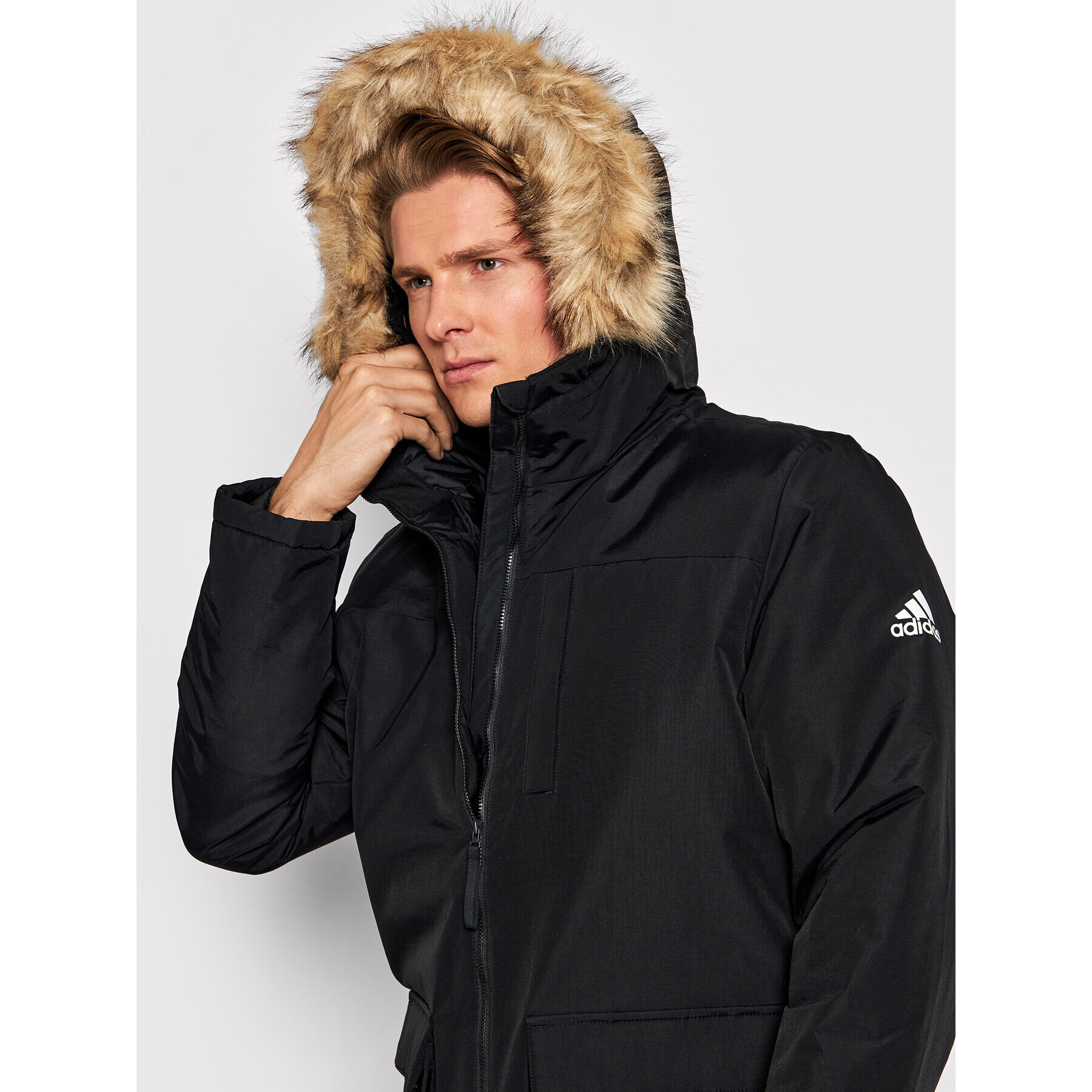 adidas Parka Utilitas GT1699 Čierna Regular Fit - Pepit.sk