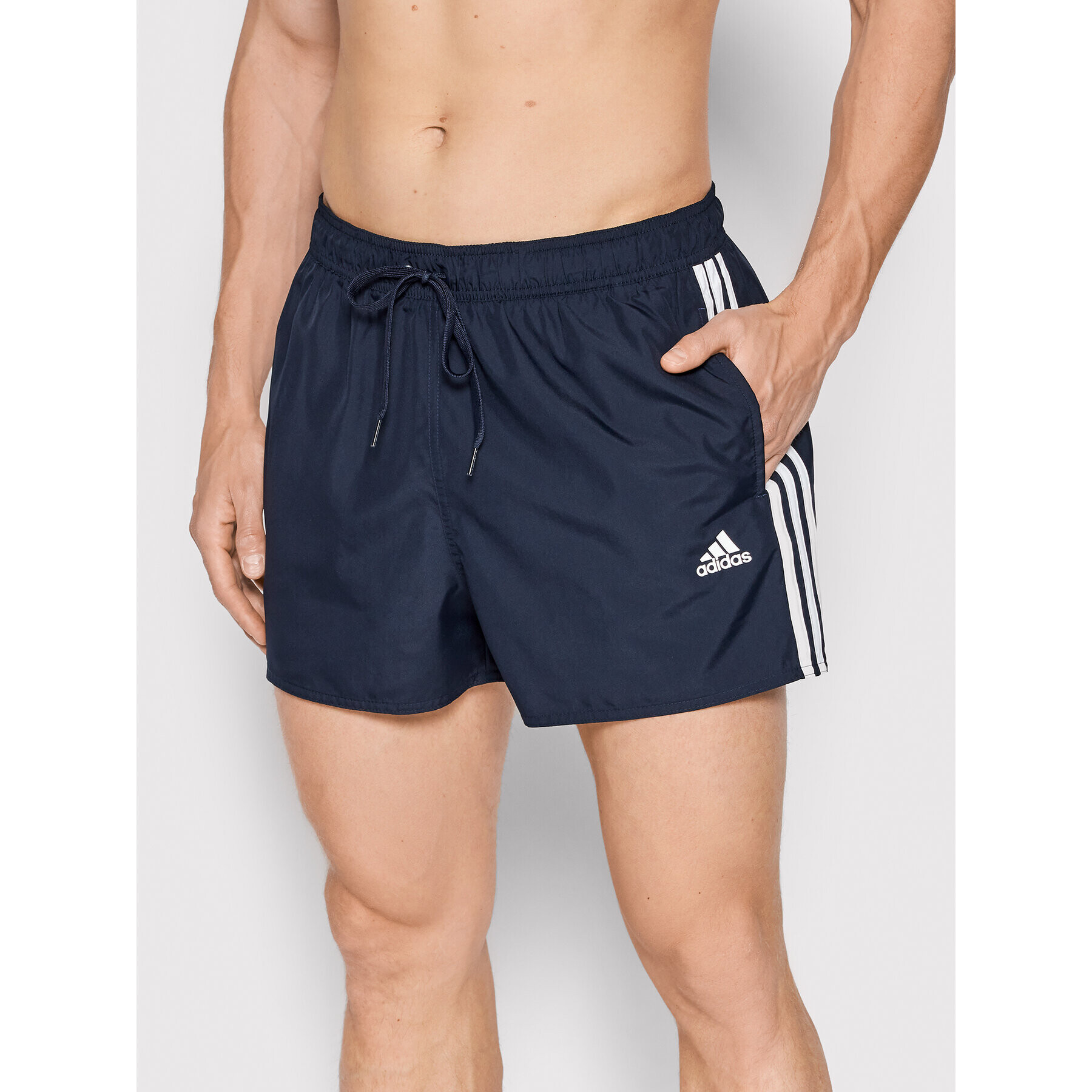 adidas Plavecké šortky Classic 3-Stripes GQ1100 Tmavomodrá Regular Fit - Pepit.sk