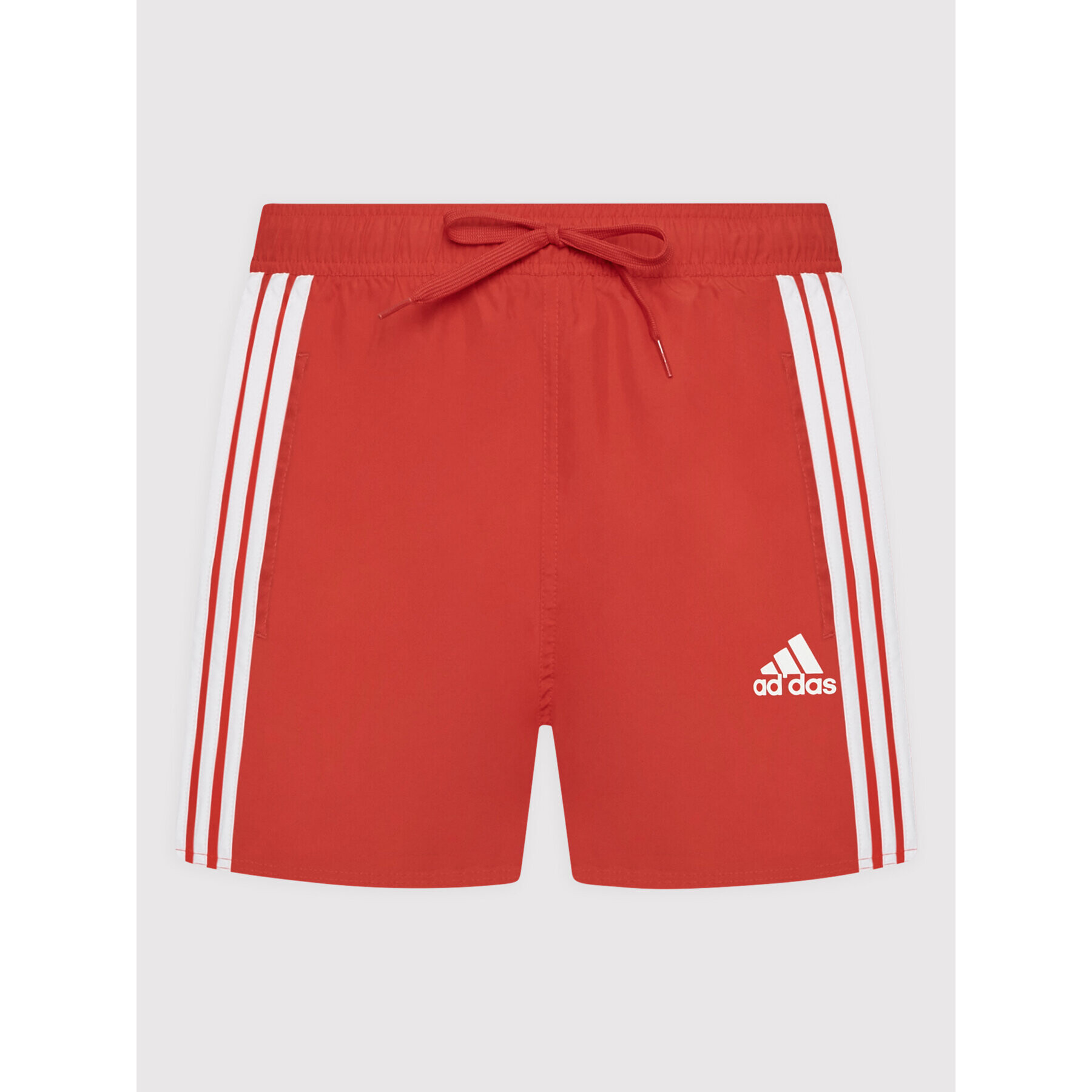 adidas Plavecké šortky Classic 3-Stripes HA0391 Červená Regular Fit - Pepit.sk