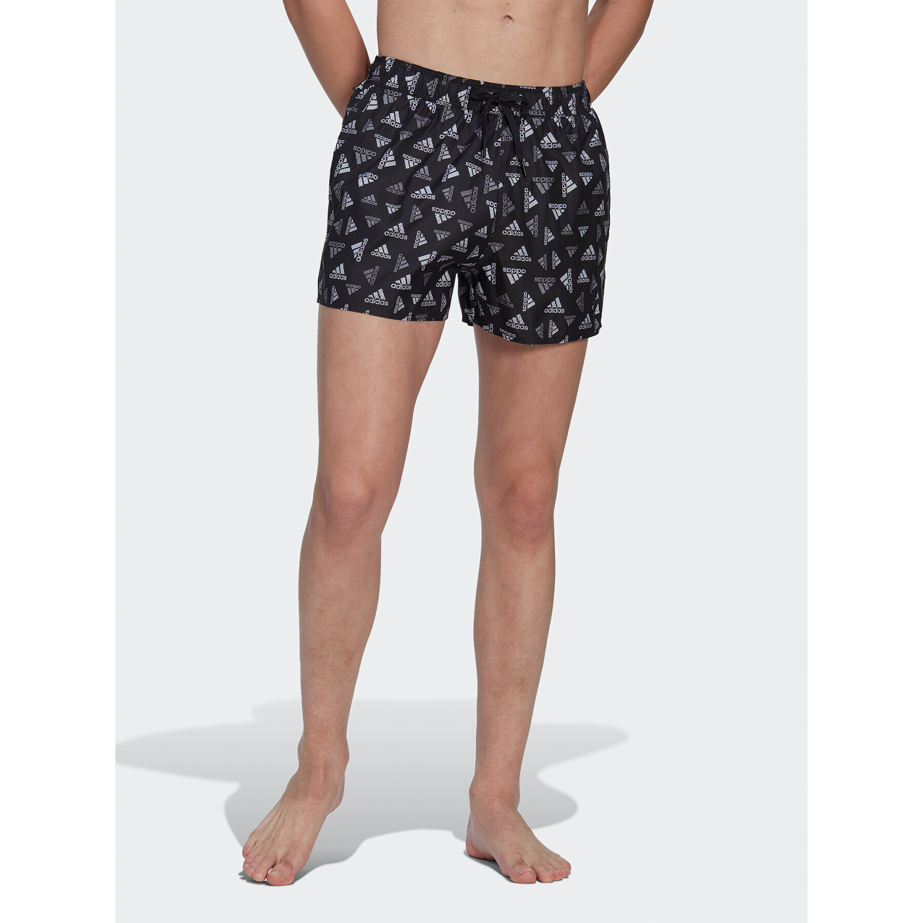 adidas Plavecké šortky Logo Print CLX Swim Shorts Very Short Length HT4345 Čierna Regular Fit - Pepit.sk