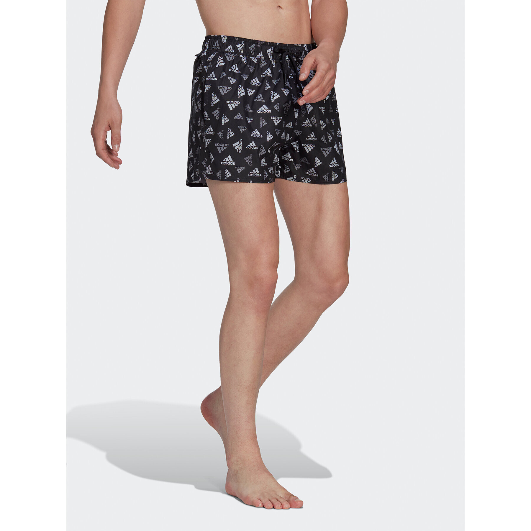 adidas Plavecké šortky Logo Print CLX Swim Shorts Very Short Length HT4345 Čierna Regular Fit - Pepit.sk