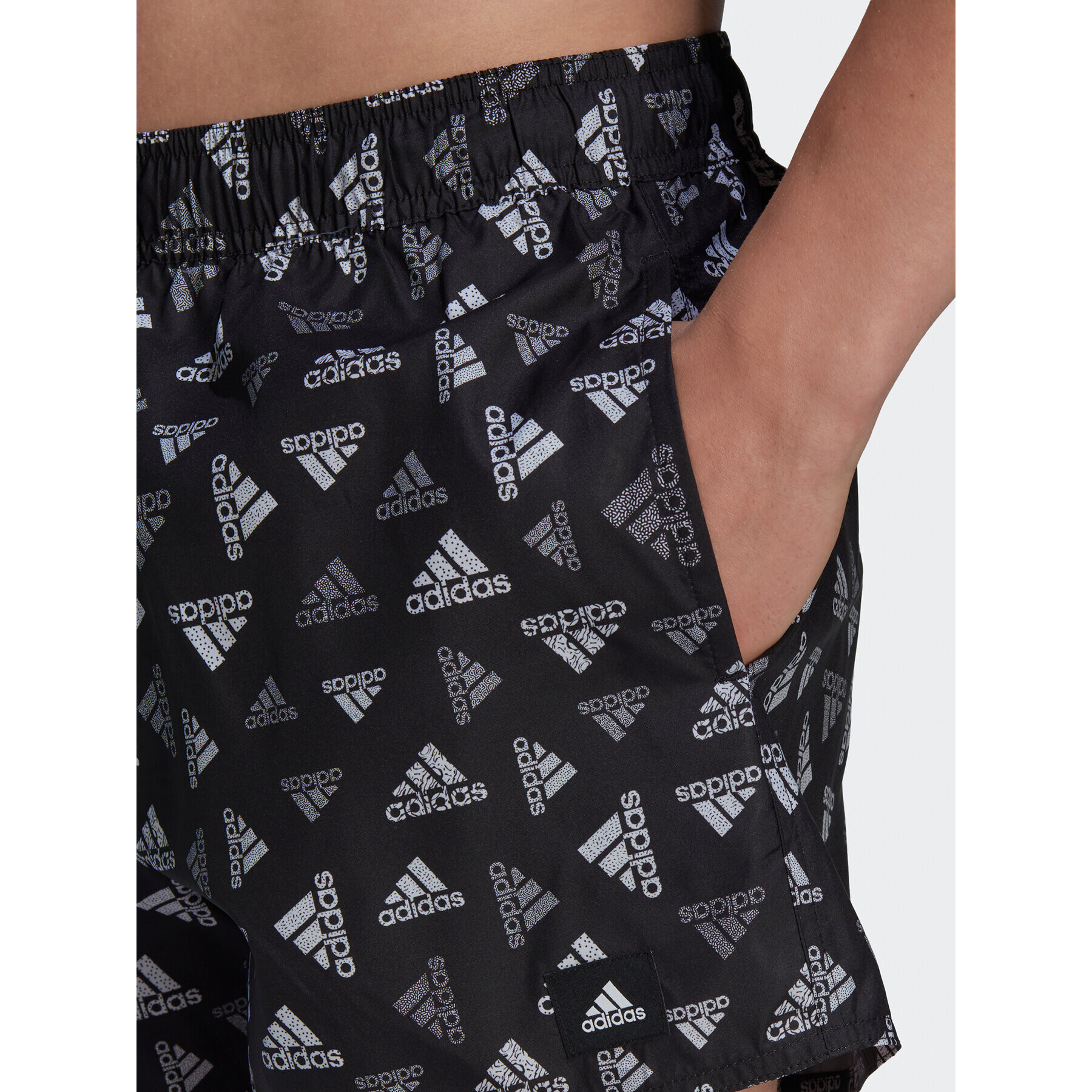 adidas Plavecké šortky Logo Print CLX Swim Shorts Very Short Length HT4345 Čierna Regular Fit - Pepit.sk