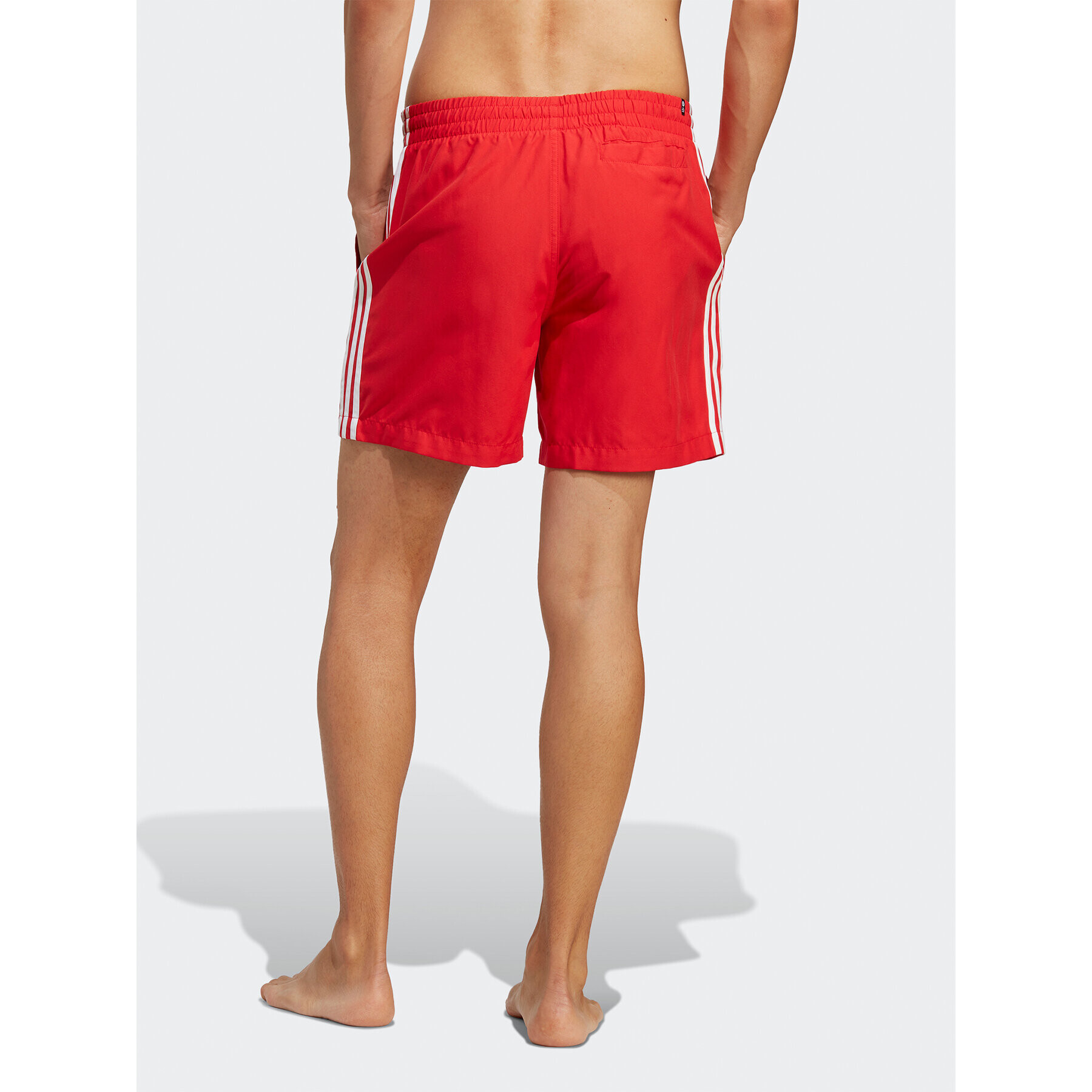 adidas Plavecké šortky Originals Adicolor 3-Stripes Swim Shorts H44768 Červená Regular Fit - Pepit.sk