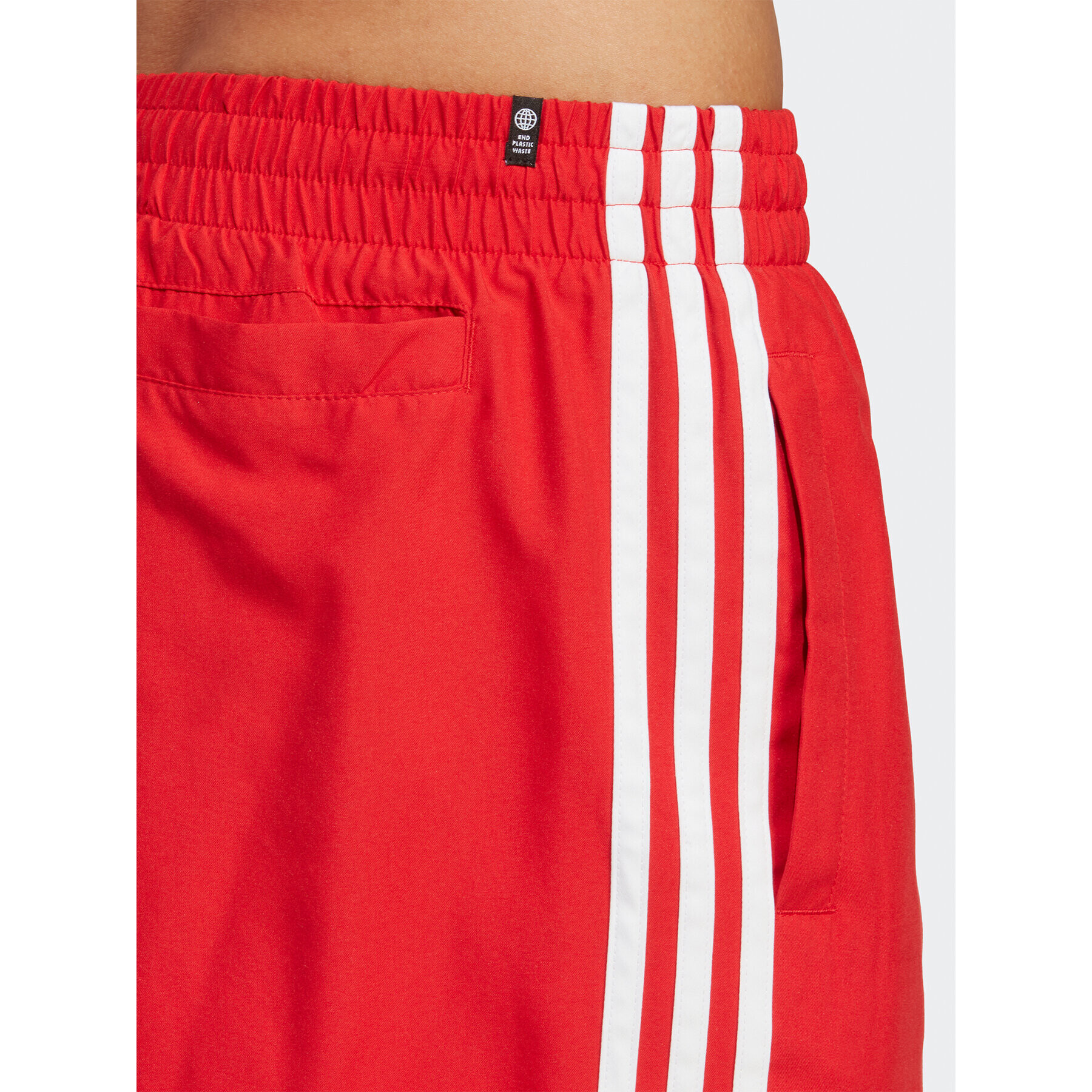 adidas Plavecké šortky Originals Adicolor 3-Stripes Swim Shorts H44768 Červená Regular Fit - Pepit.sk